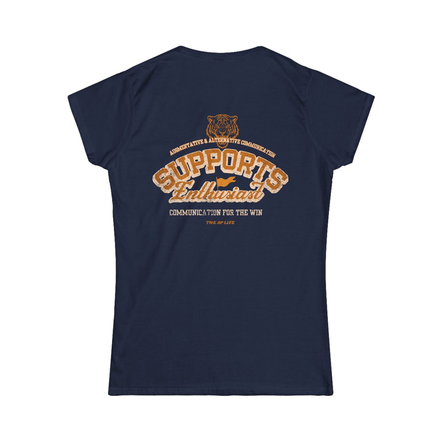 AAC Supports Team Enthusiast - Communication for the Win - Women's Semi-Fitted Tee