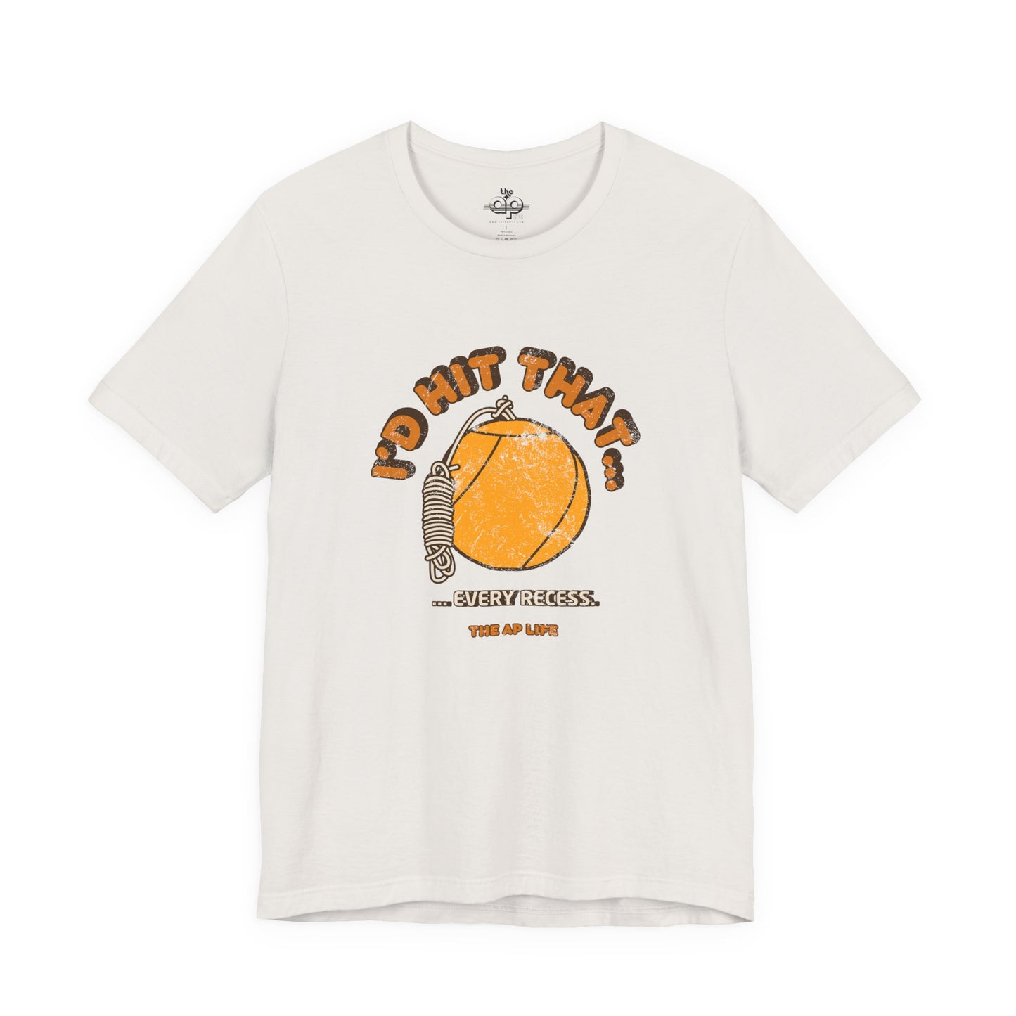 I'd Hit That Every Recess - Adult Unisex Jersey Short Sleeve Tee