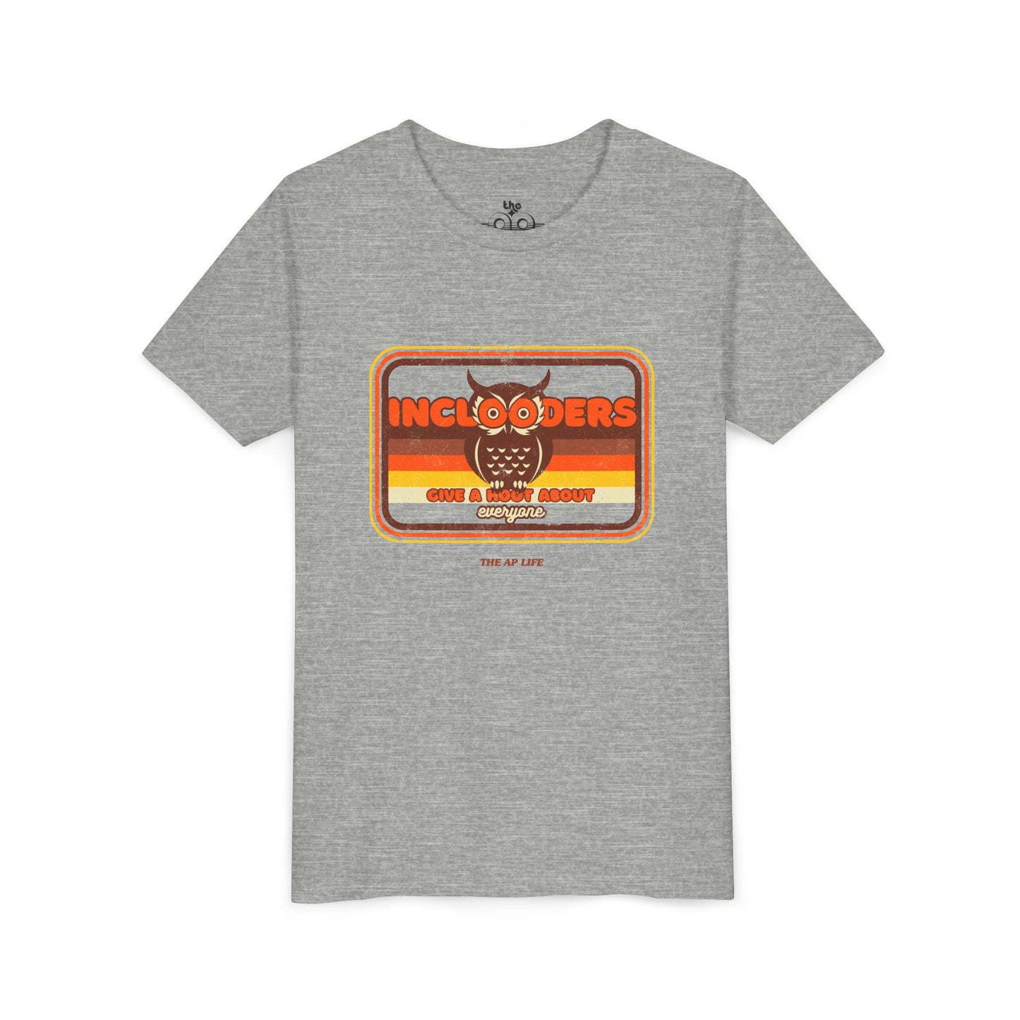 Inclooders Give a Hoot About Everyone - Unisex Youth Short Sleeve Tee