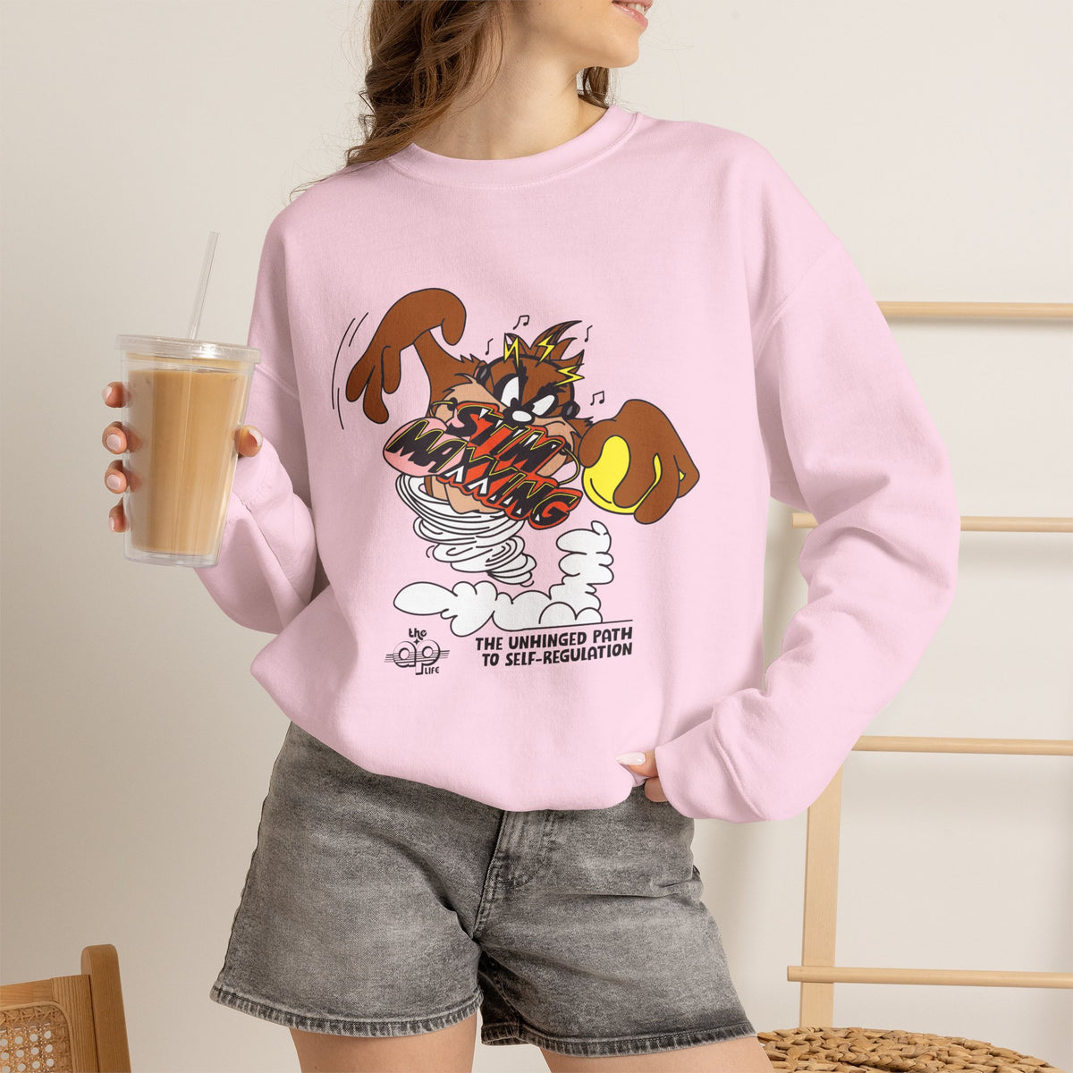 Stim-Maxxing - The Unhinged Path to Self-Regulation - Adult Unisex Heavy Blend™ Crewneck Sweatshirt