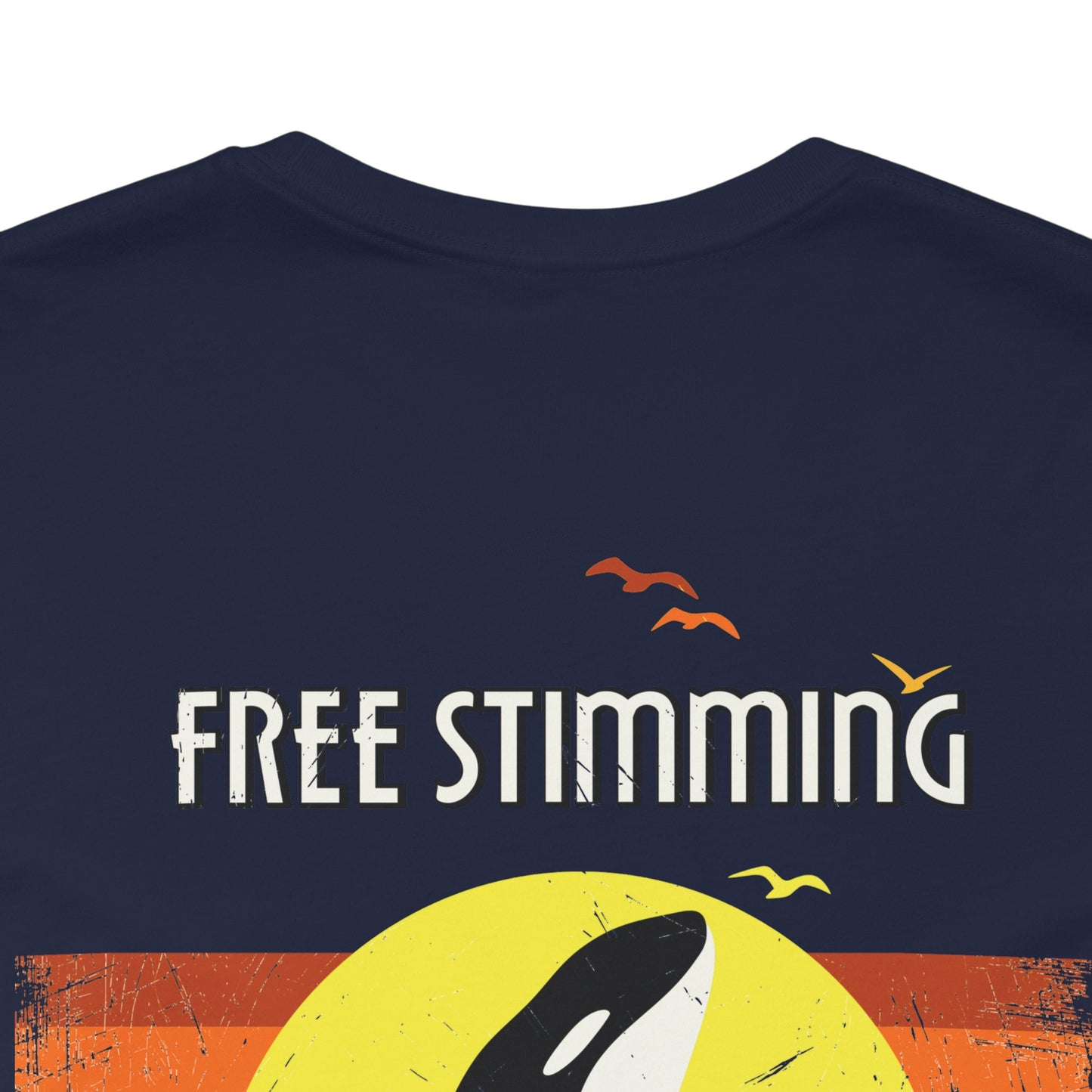 Free Stimming - Orca - Adult Unisex Jersey Short Sleeve Tee