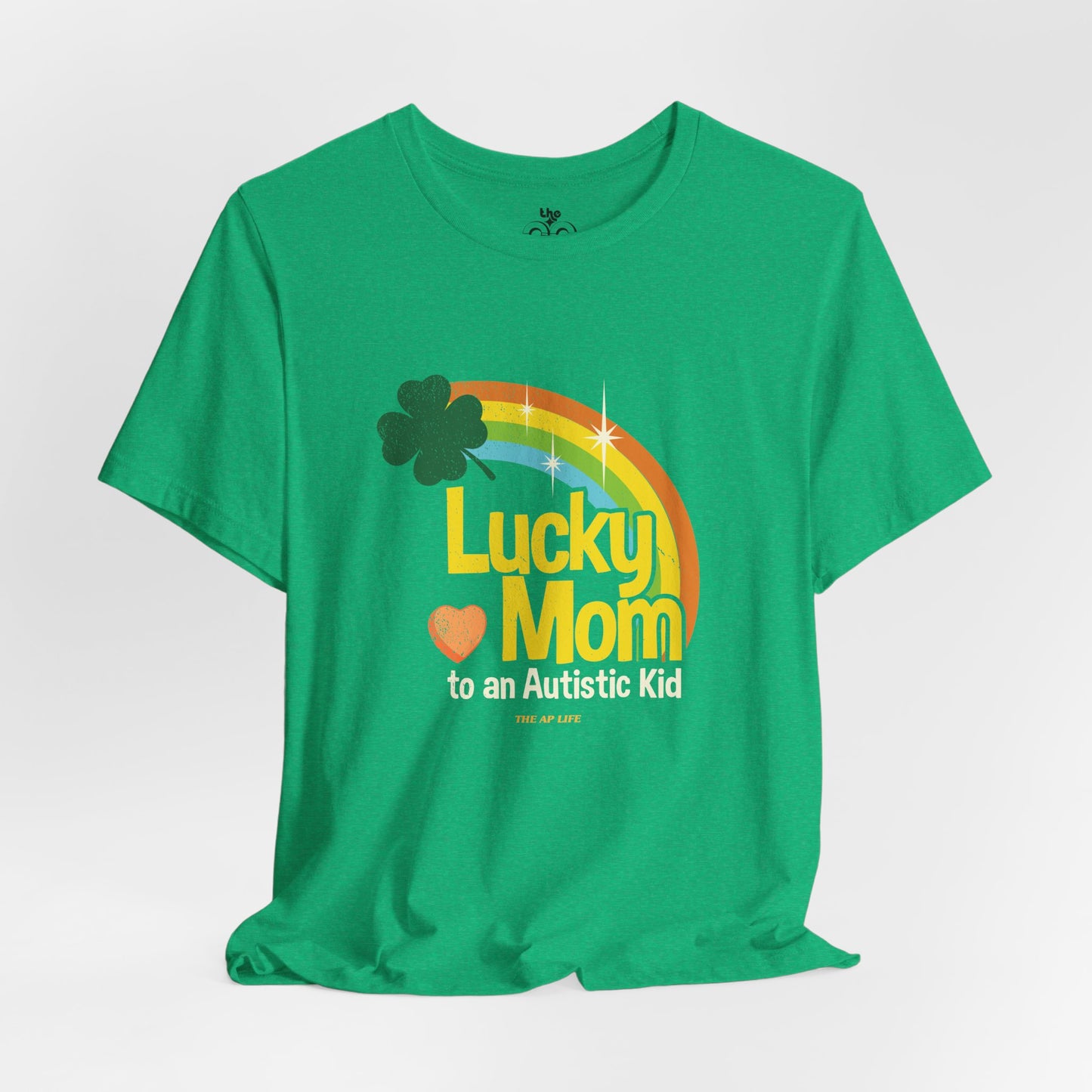 Lucky Mom to an Autistic Kid - Adult Unisex Jersey Short Sleeve Tee