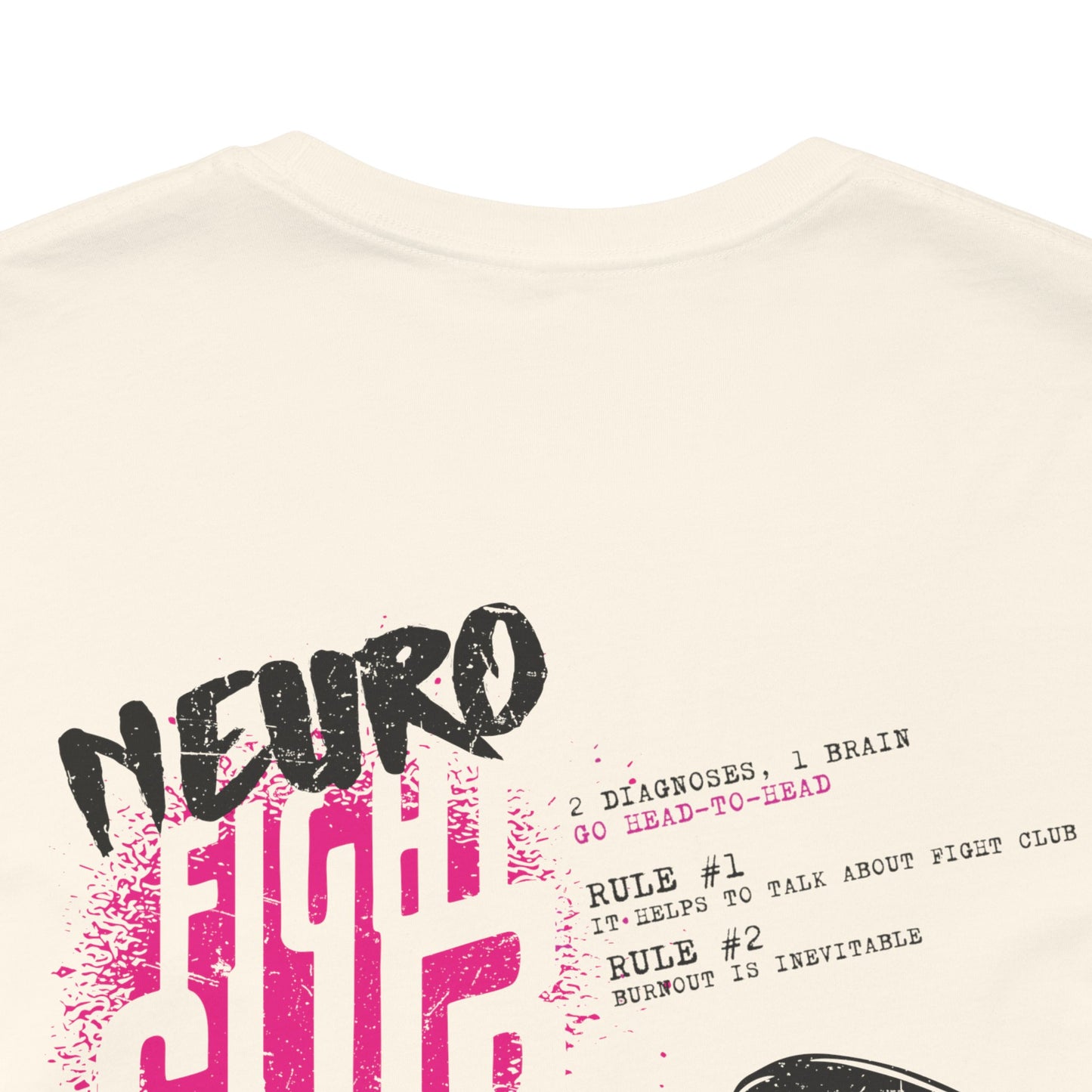 Neuro Fight Club - AuDHD - Patrick Casale - Adult Unisex Jersey Tee (Ships Internationally)