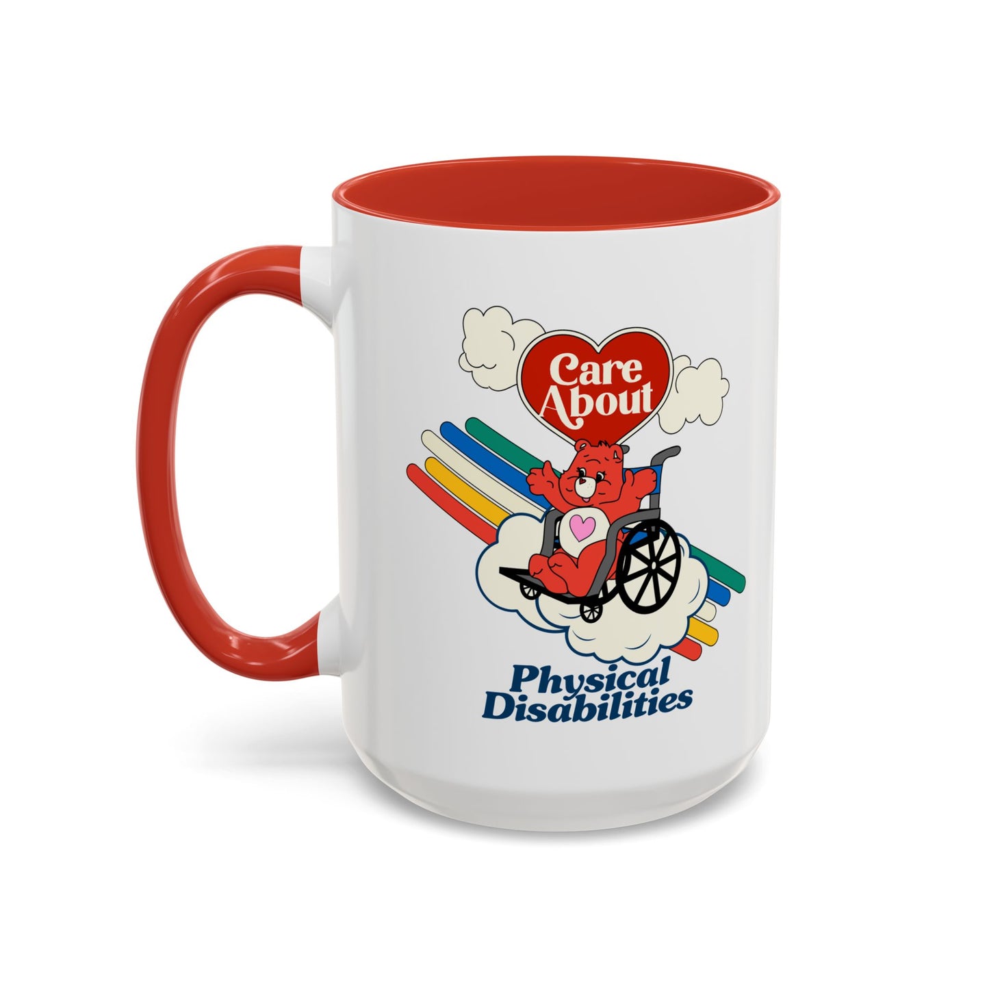 Care About Physical Disabilities - Disability Rights - Accent Coffee Mug (11, 15oz)