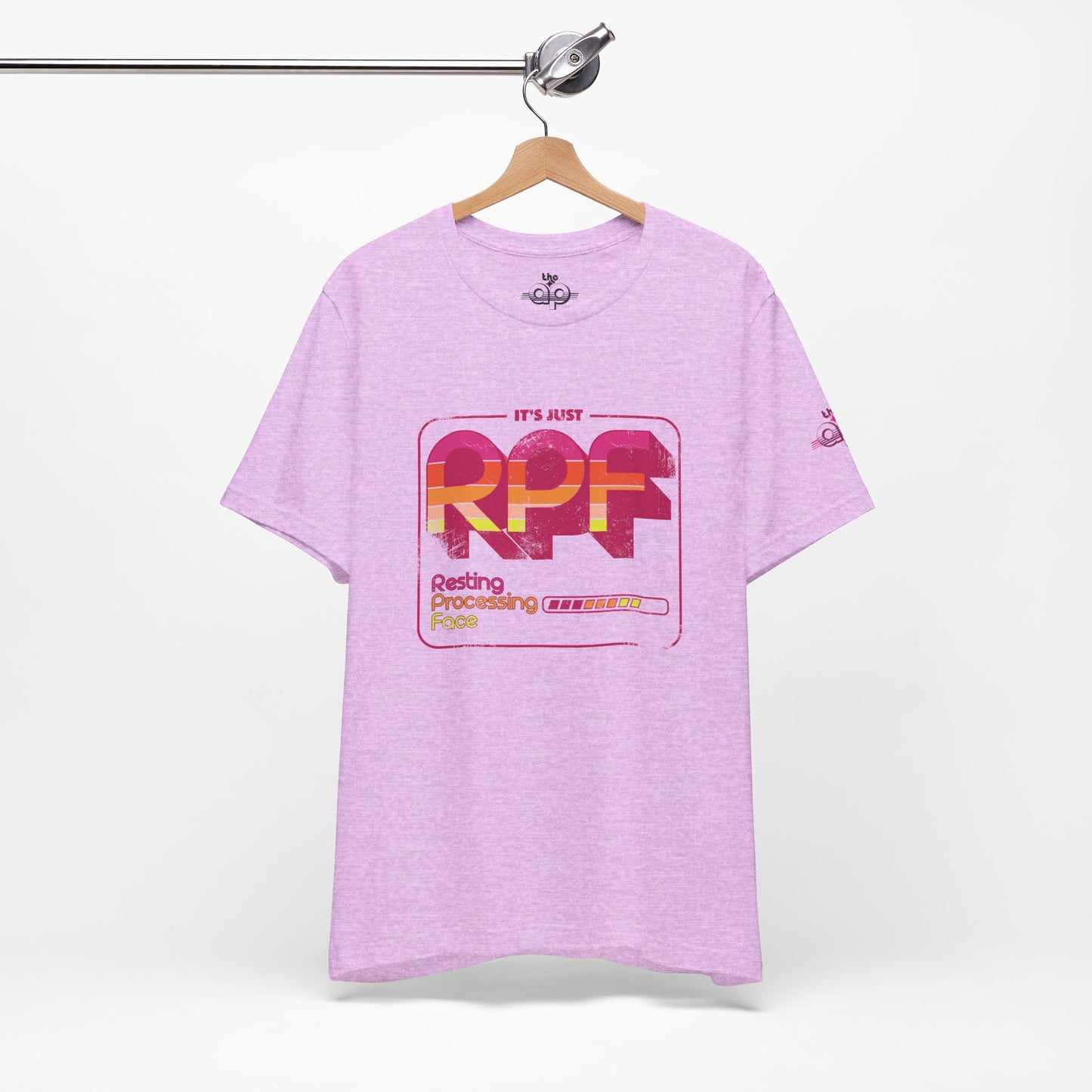 It's Just RPF - Resting Processing Face - Adult Unisex Jersey Short Sleeve Tee