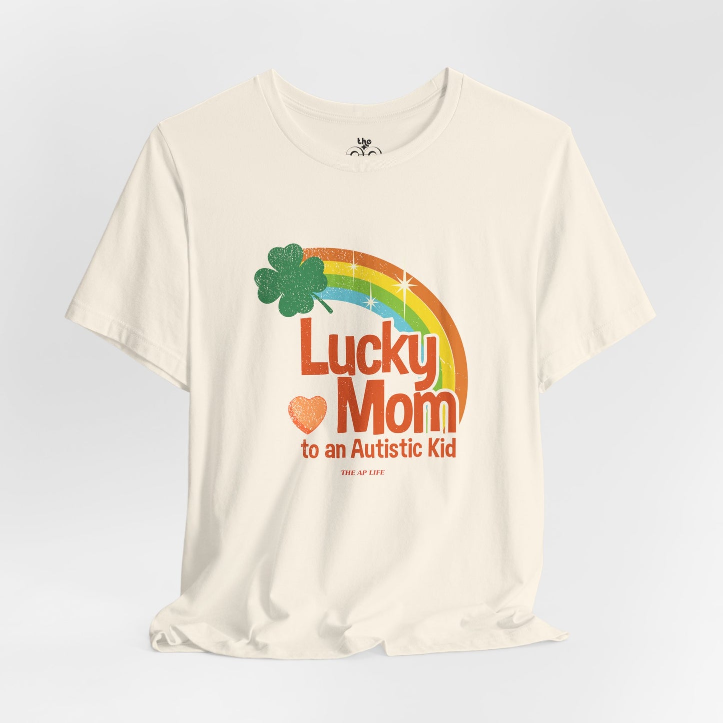 Lucky Mom to an Autistic Kid - Adult Unisex Jersey Short Sleeve Tee