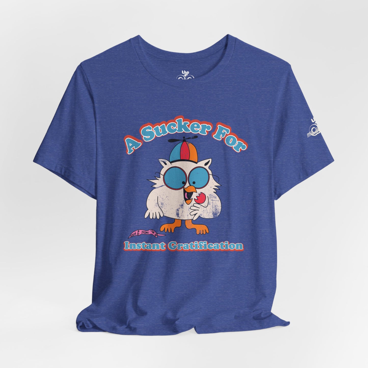 A Sucker for Instant Gratification - Adult Unisex Jersey Short Sleeve Tee