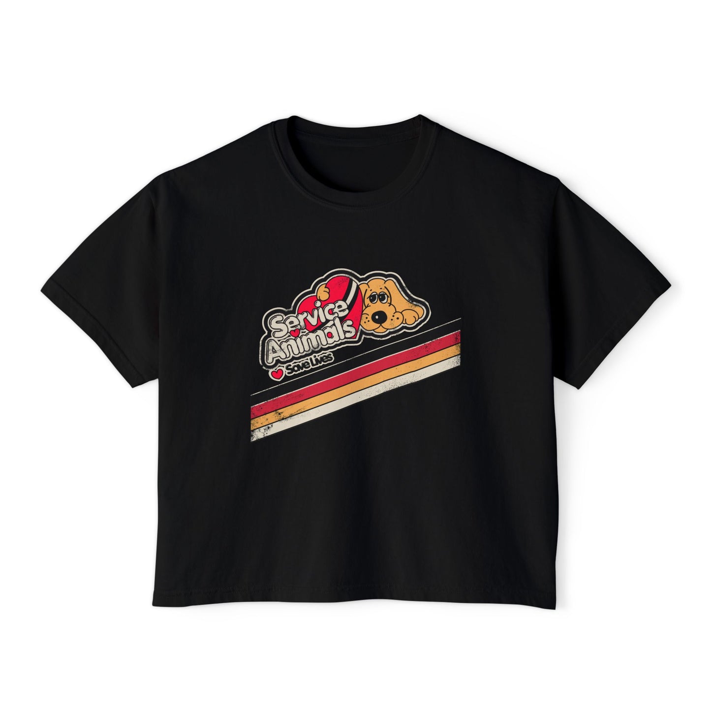 Service Animals Save Lives - Women's Boxy Tee