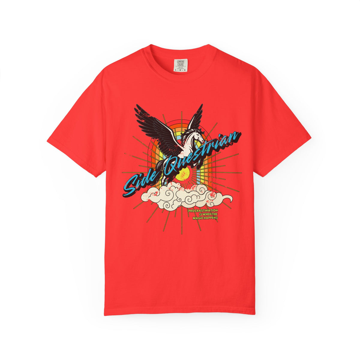 Side Questrian - Procrastination is When the Magic Happens - ADHD - Adult Unisex Cotton Tee