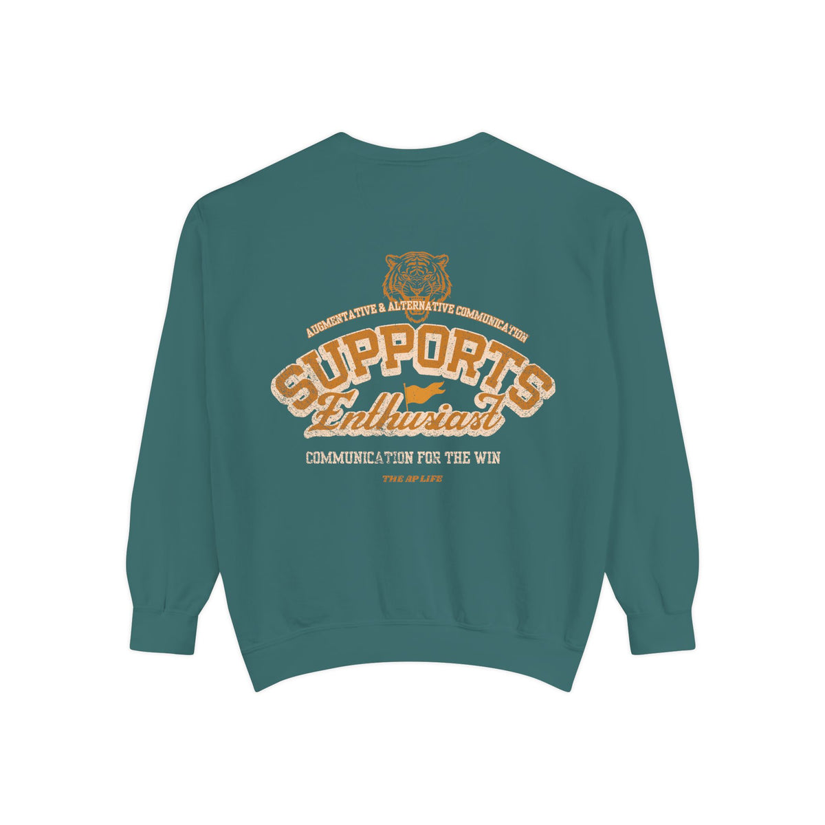 AAC Supports Team Enthusiast - Communication for the Win - Adult Unisex Sweatshirt
