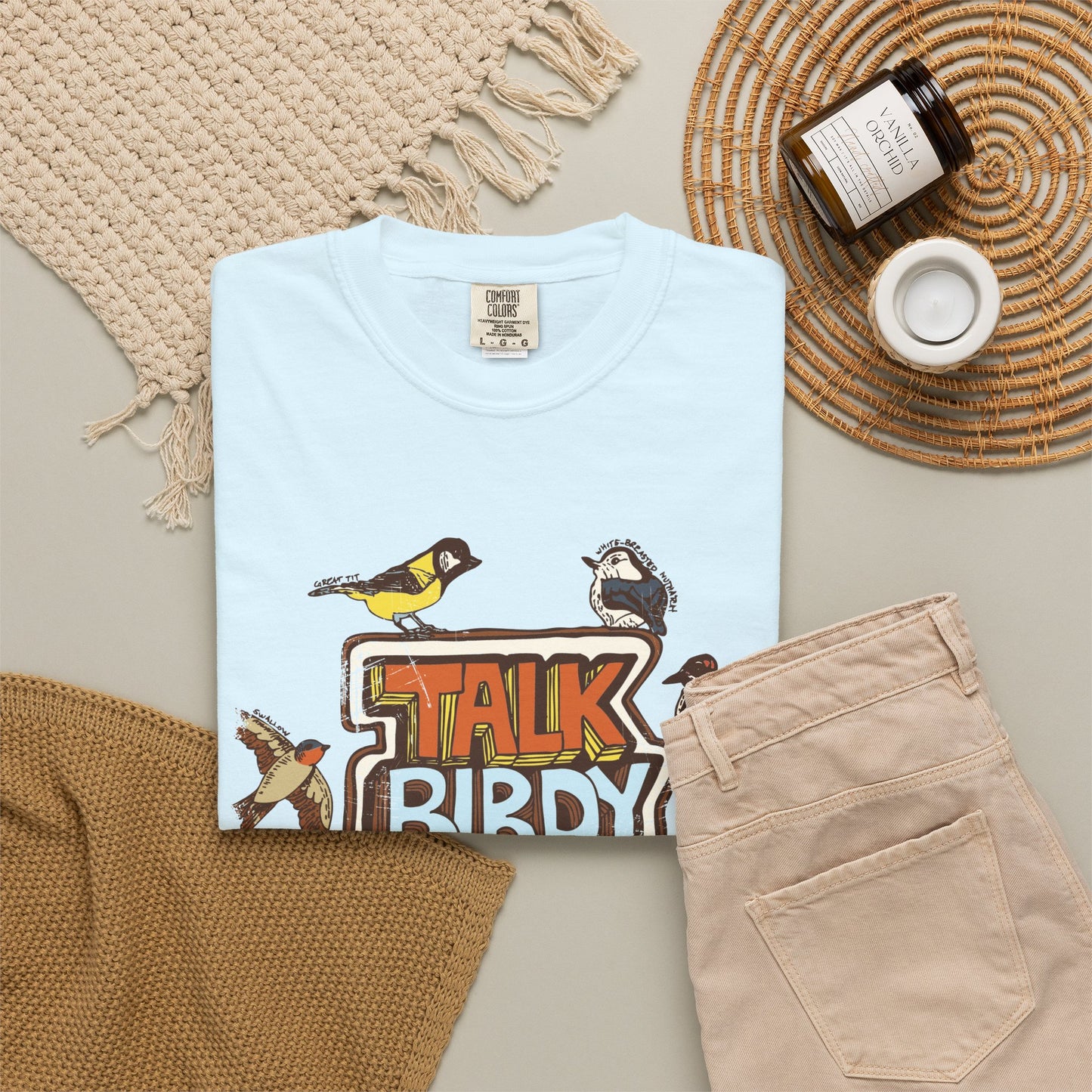 Talk Birdy to Me - Adult Unisex Garment-Dyed T-shirt