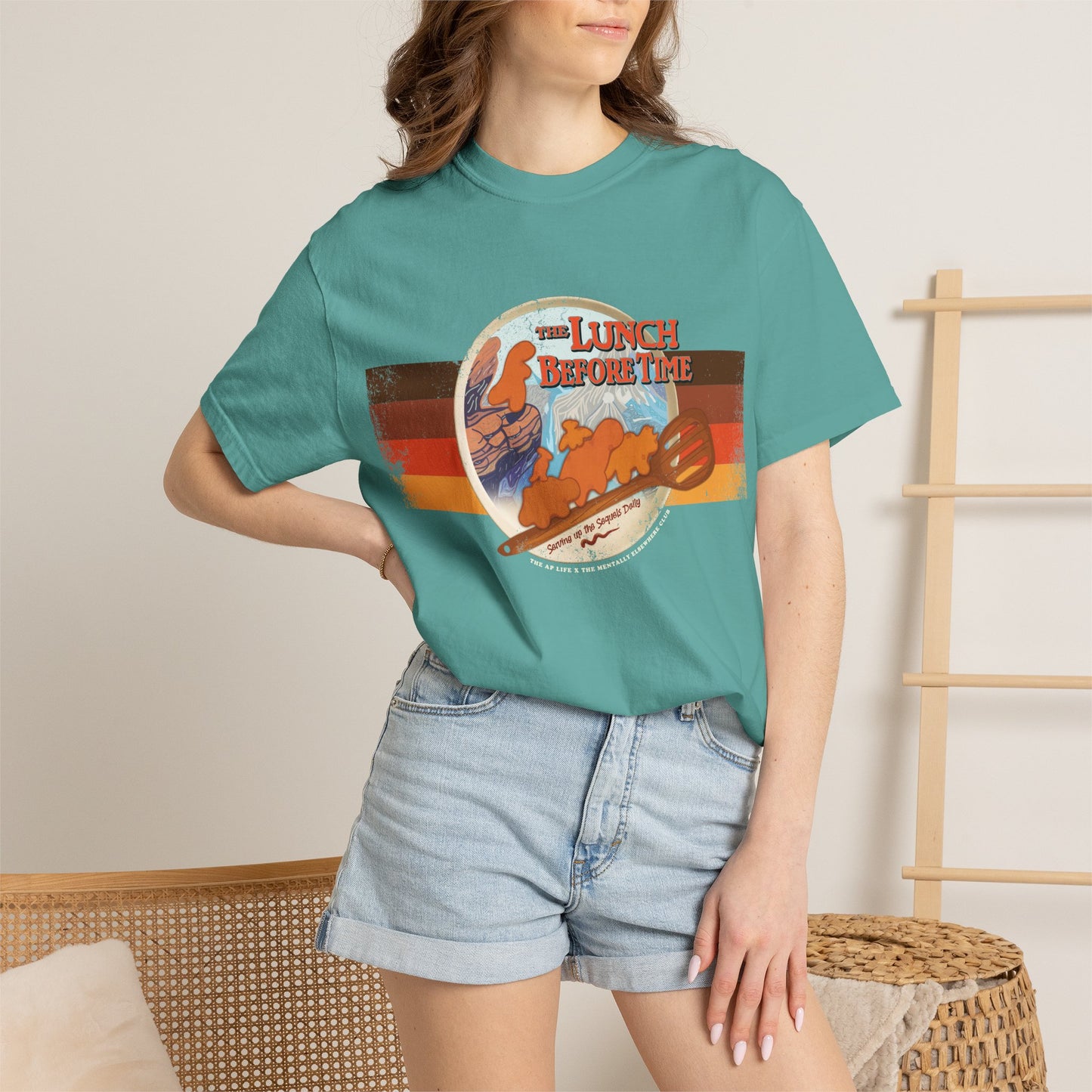 The Lunch Before Time- Serving Up the Sequels Daily - Adult Unisex Garment-Dyed T-shirt - Collab Design with TMEC