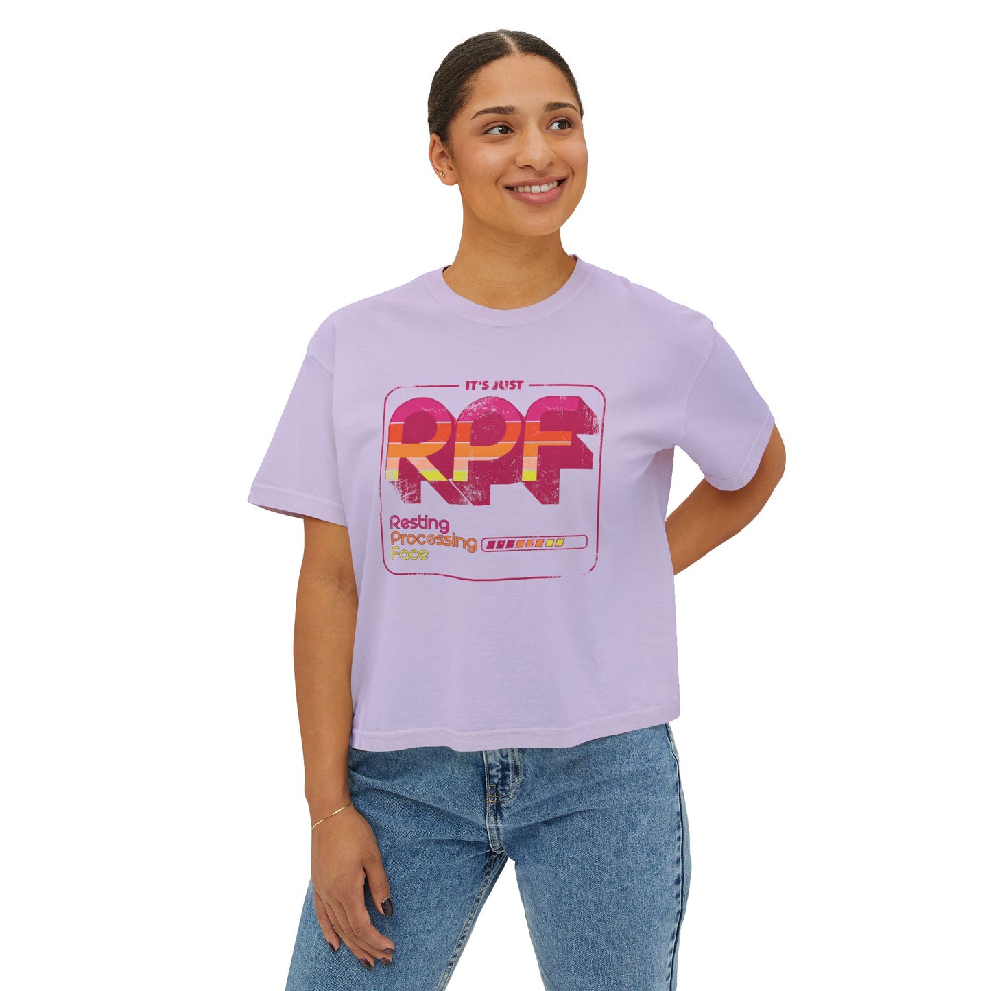 It's Just RPF - Resting Process Face - Women's Boxy Tee