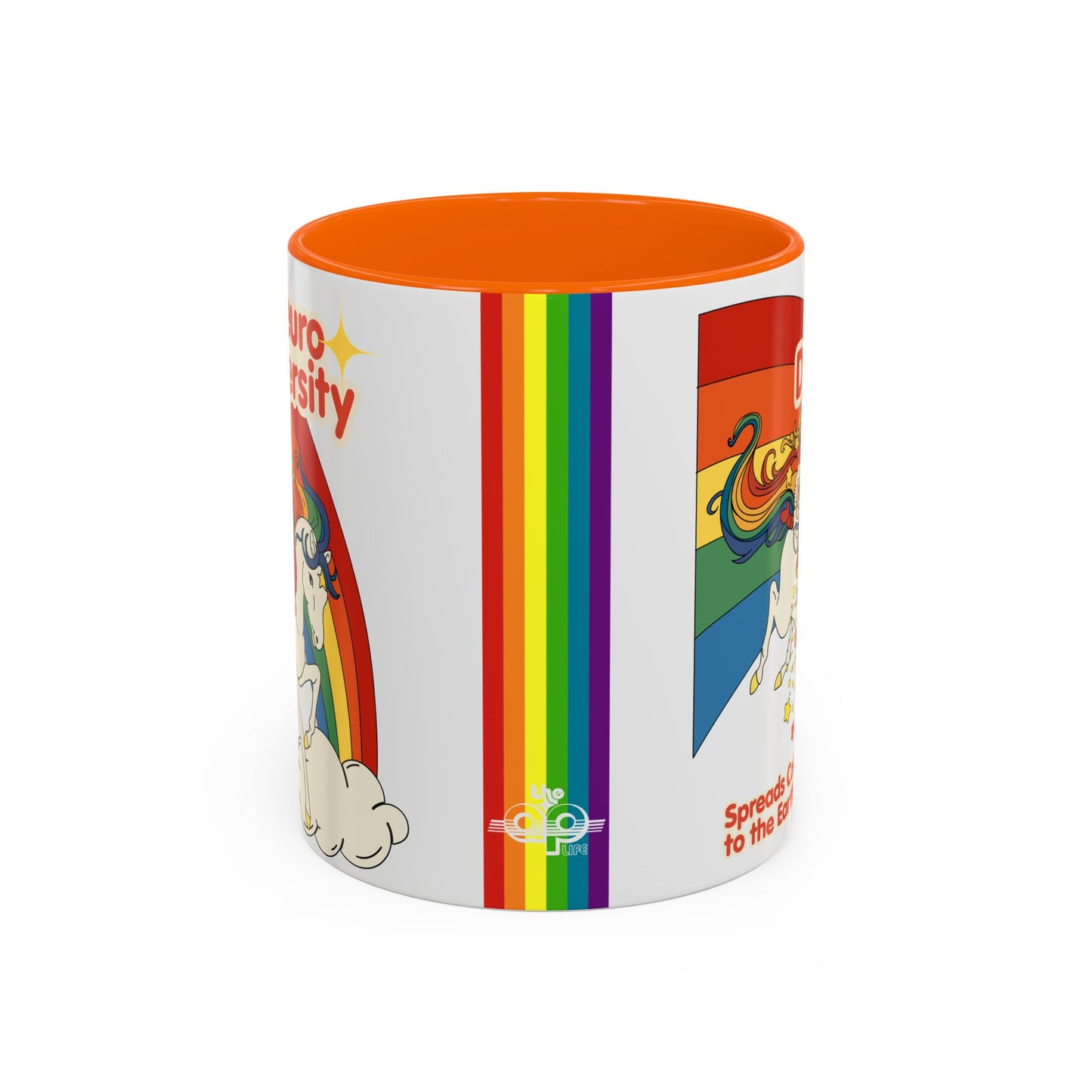 Neurodiversity Spreads Color to the Earth - Accent Coffee Mug (11, 15oz)