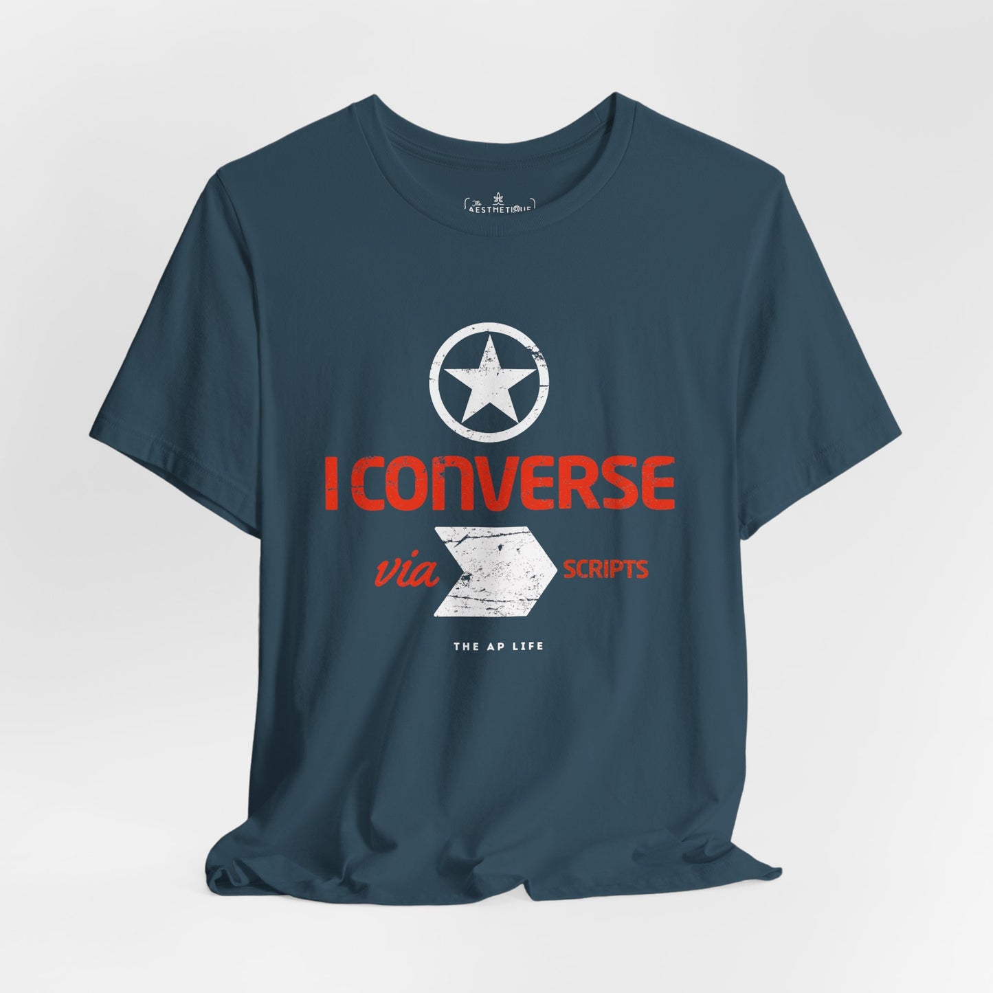 I Converse Via Scripts - GLP - Adult Unisex Jersey Tee