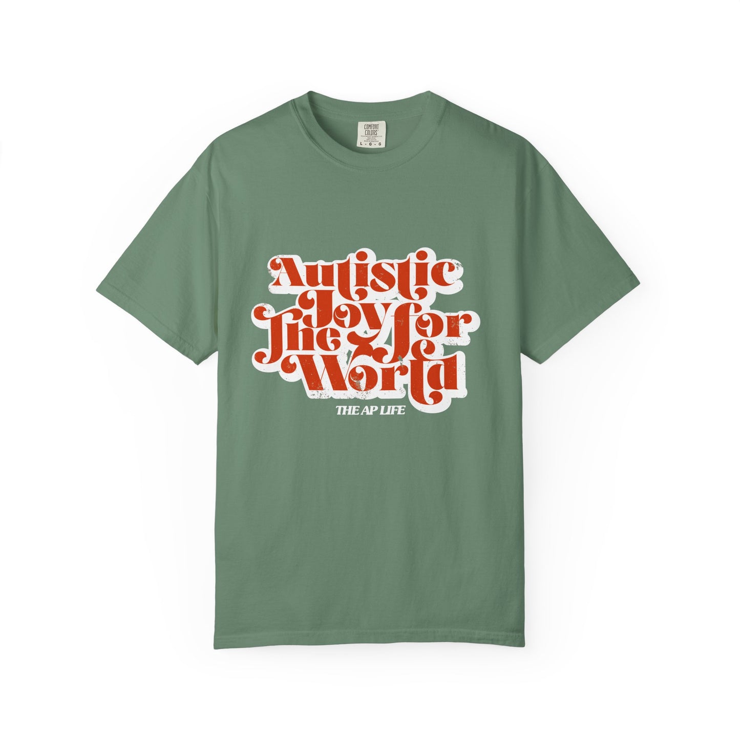 Autistic Joy for the World - Adult Unisex Garment-Dyed T-shirt