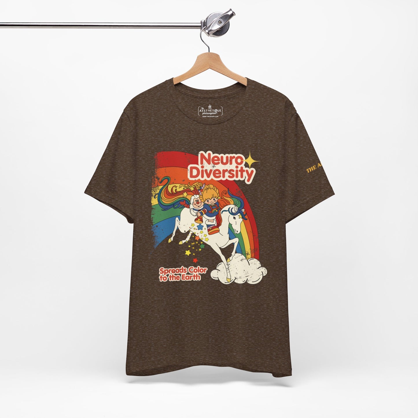 Neurodiversity Spreads Color to the Earth - Adult Unisex Jersey Short Sleeve Tee