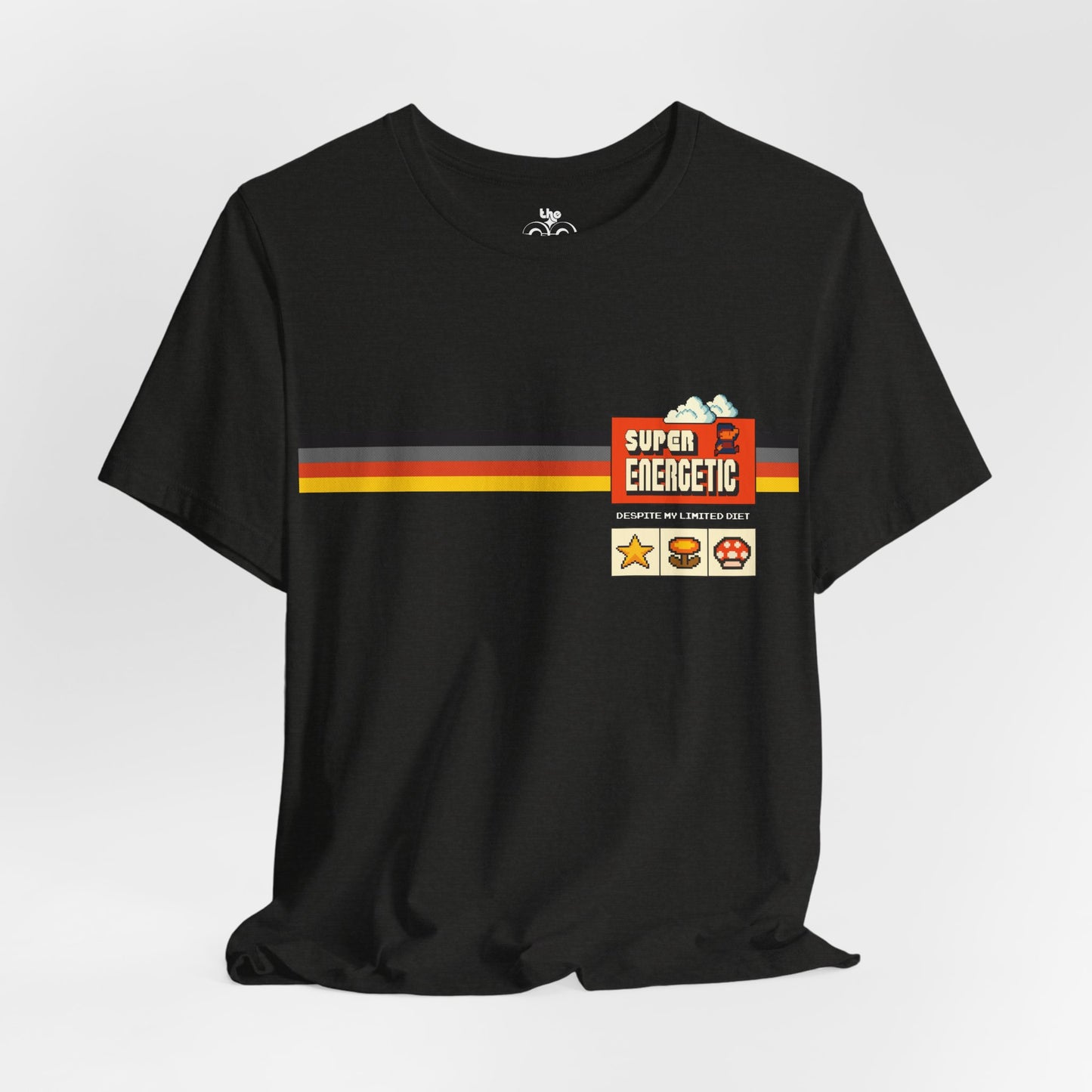 Super Energetic Despite My Limited Diet - Adult Unisex Jersey Short Sleeve Tee