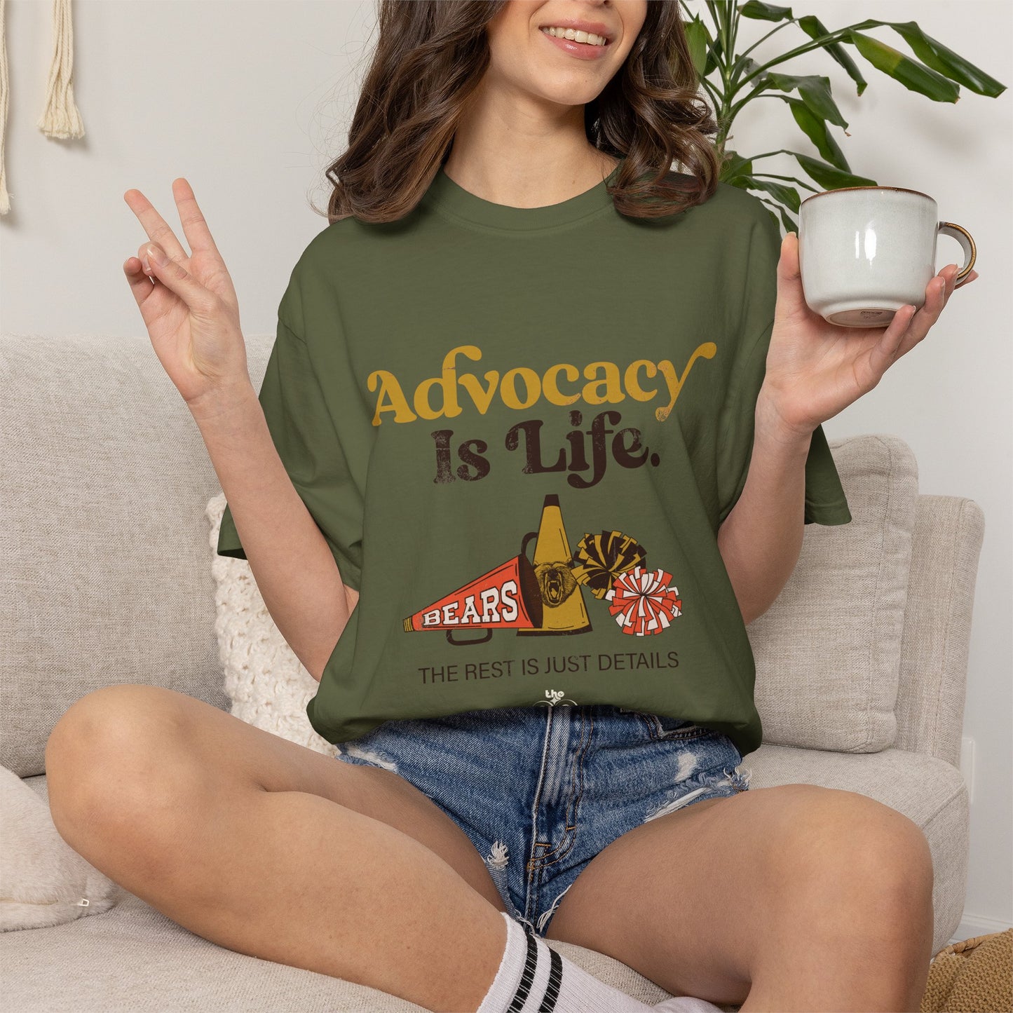Advocacy is Life  - The Rest is Just Details - Adult Unisex Garment-Dyed T-shirt