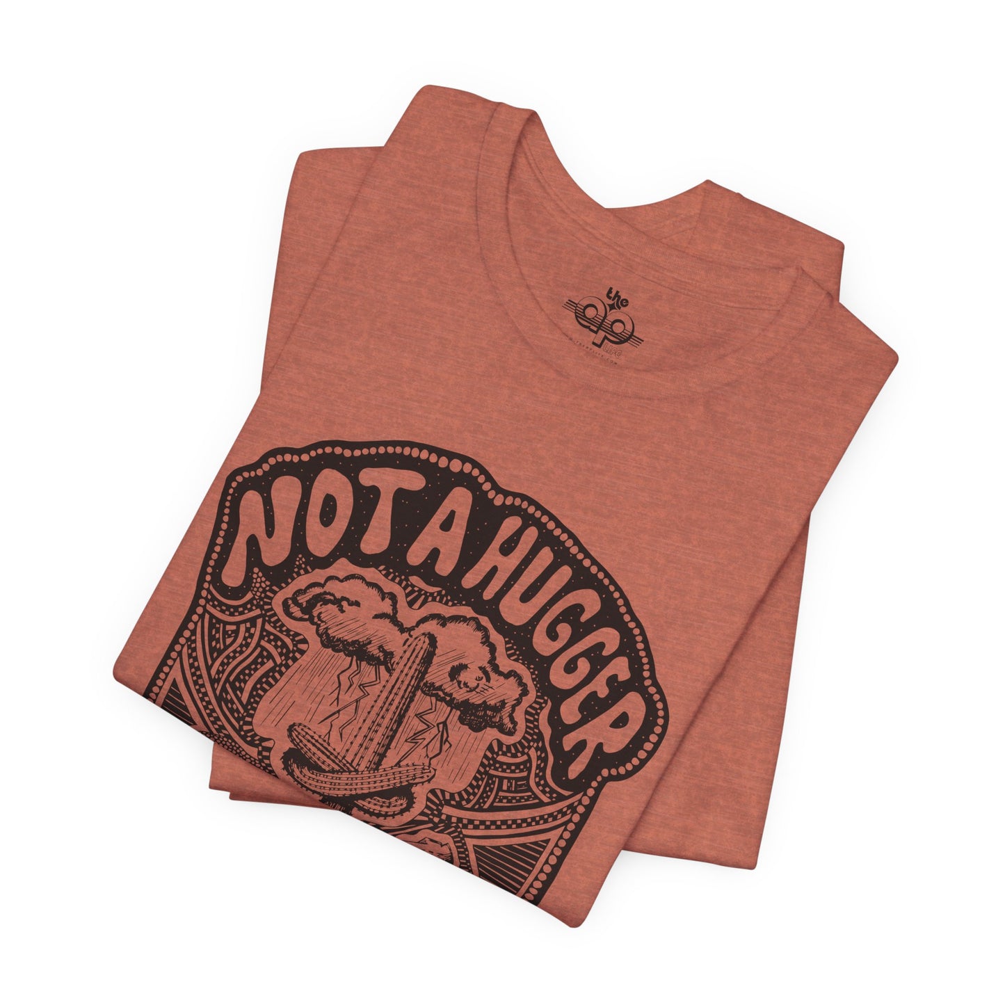 Not A Hugger - Adult Unisex Jersey Short Sleeve Tee - Tuned Out Supply + The AP Life Collab