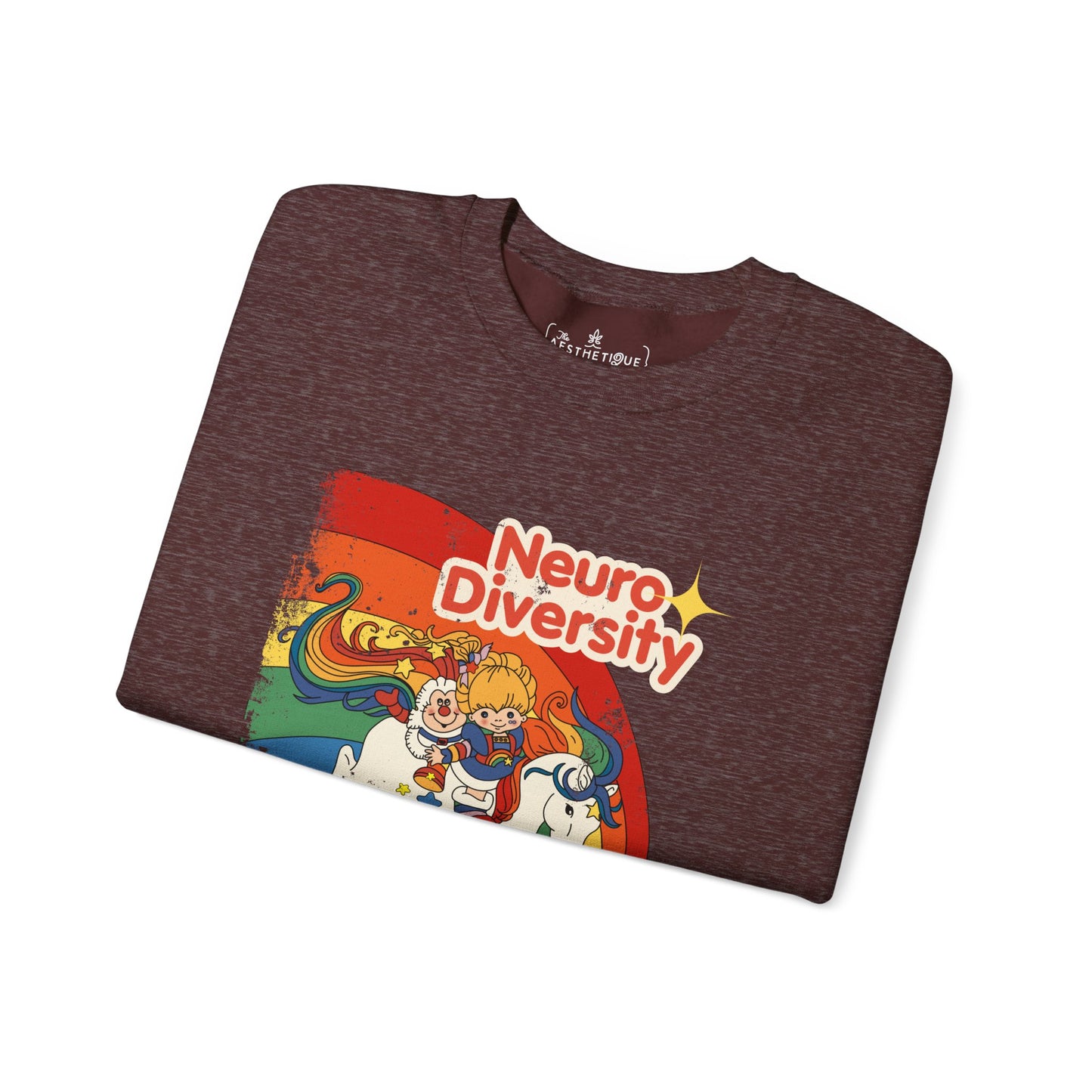 Neurodiversity Spreads Color to the Earth - Adult Unisex Heavy Blend™ Crewneck Sweatshirt