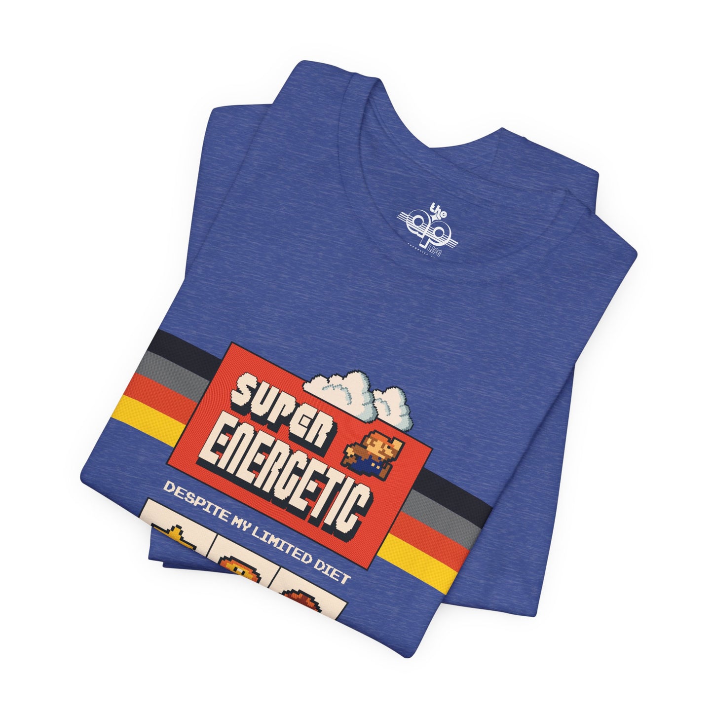 Super Energetic, Despite My Limited Diet - Adult Unisex Jersey Short Sleeve Tee