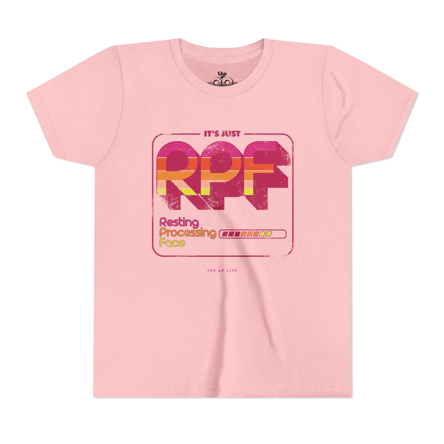 It's Just RPF - Resting Processing Face - Youth Unisex Short Sleeve Tee