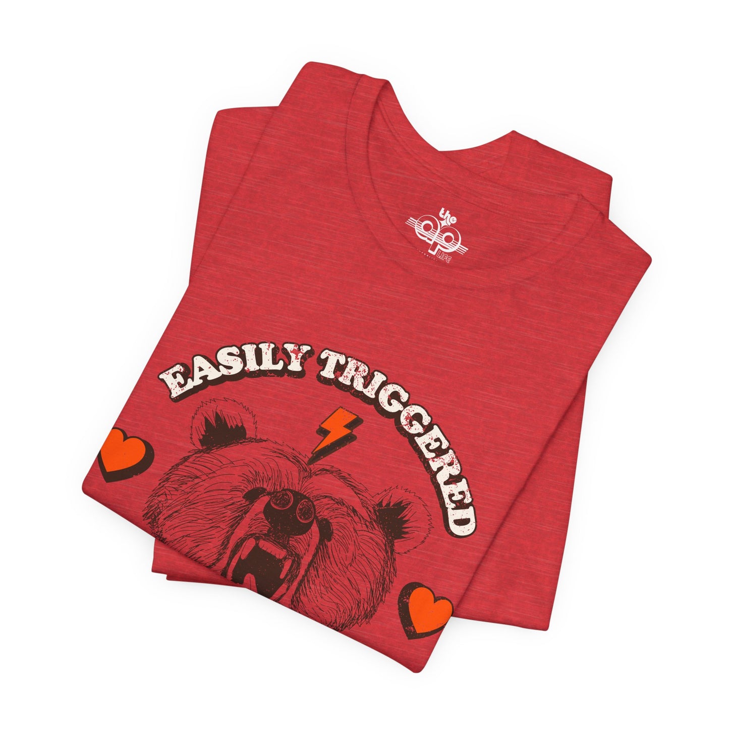 Easily Triggered But Still Likes to Cuddle - Adult Unisex Jersey Short Sleeve Tee