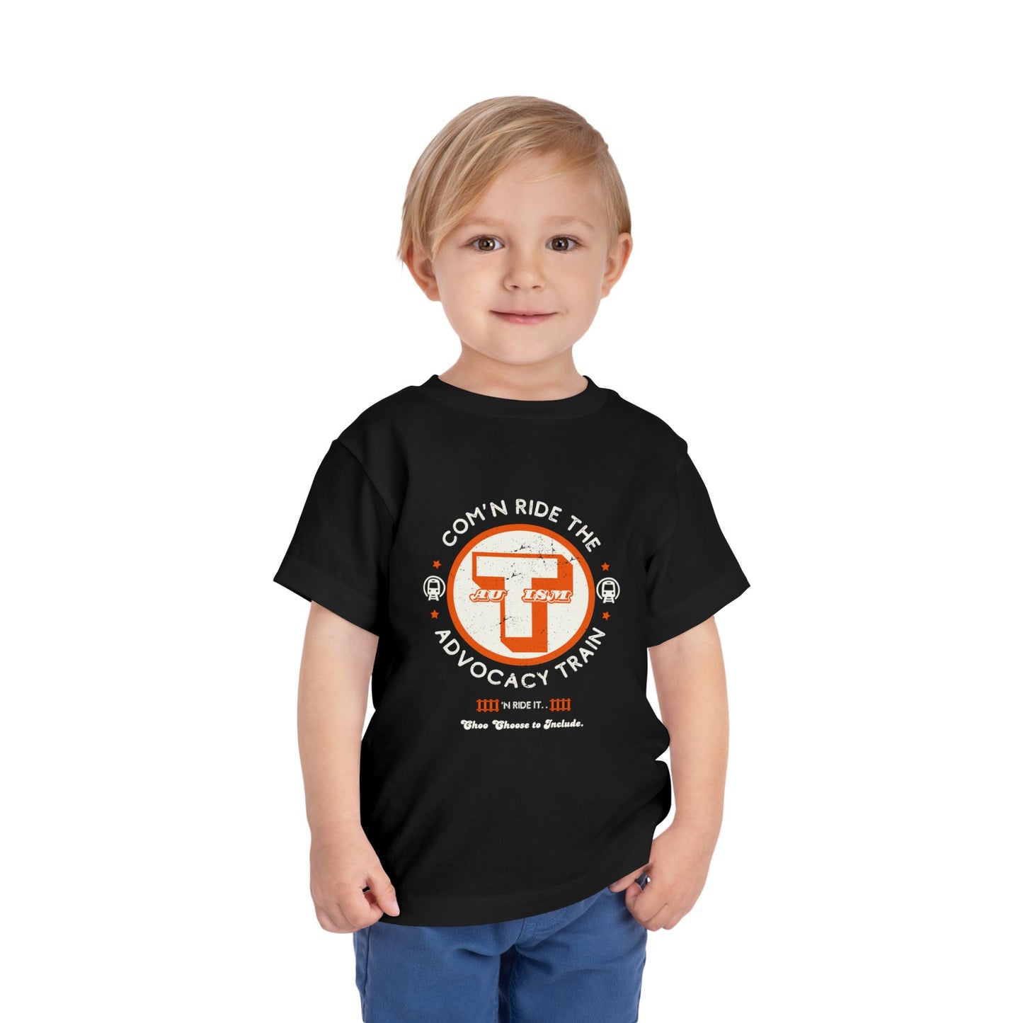 C'mon Ride The Autism Advocacy Train - Toddler Unisex Tee