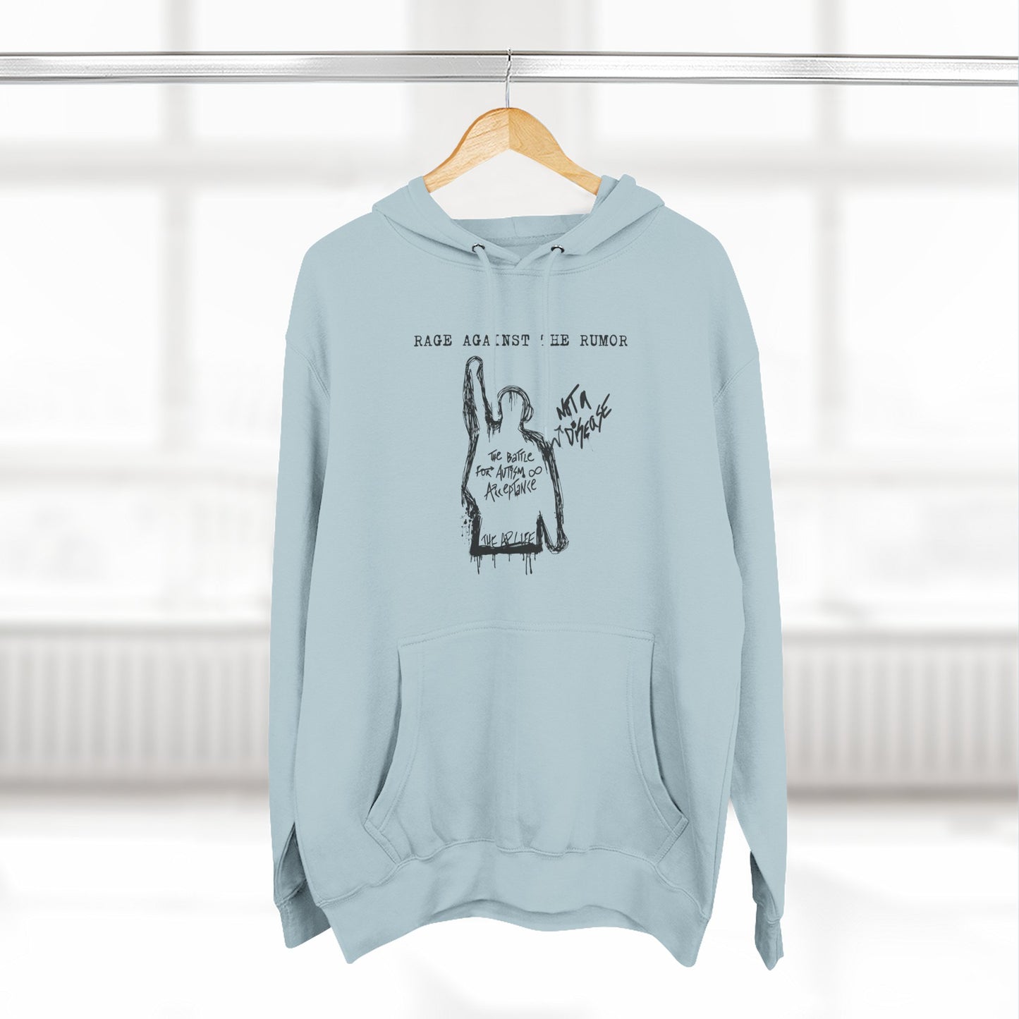 Rage Against the Rumor - The Battle for Autism Acceptance - Adult Unisex Hoodie