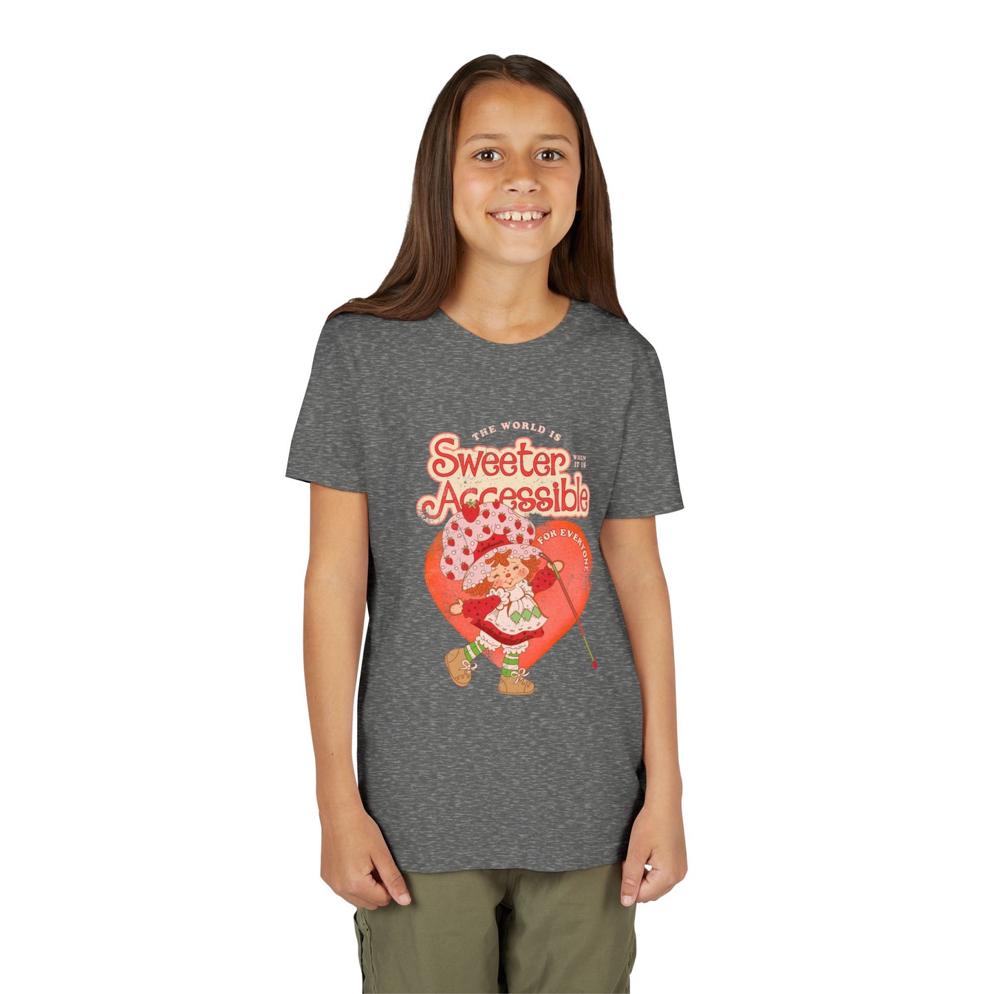 The World is Sweeter, when it is Accessible for Everyone - Youth Unisex Short Sleeve Tee