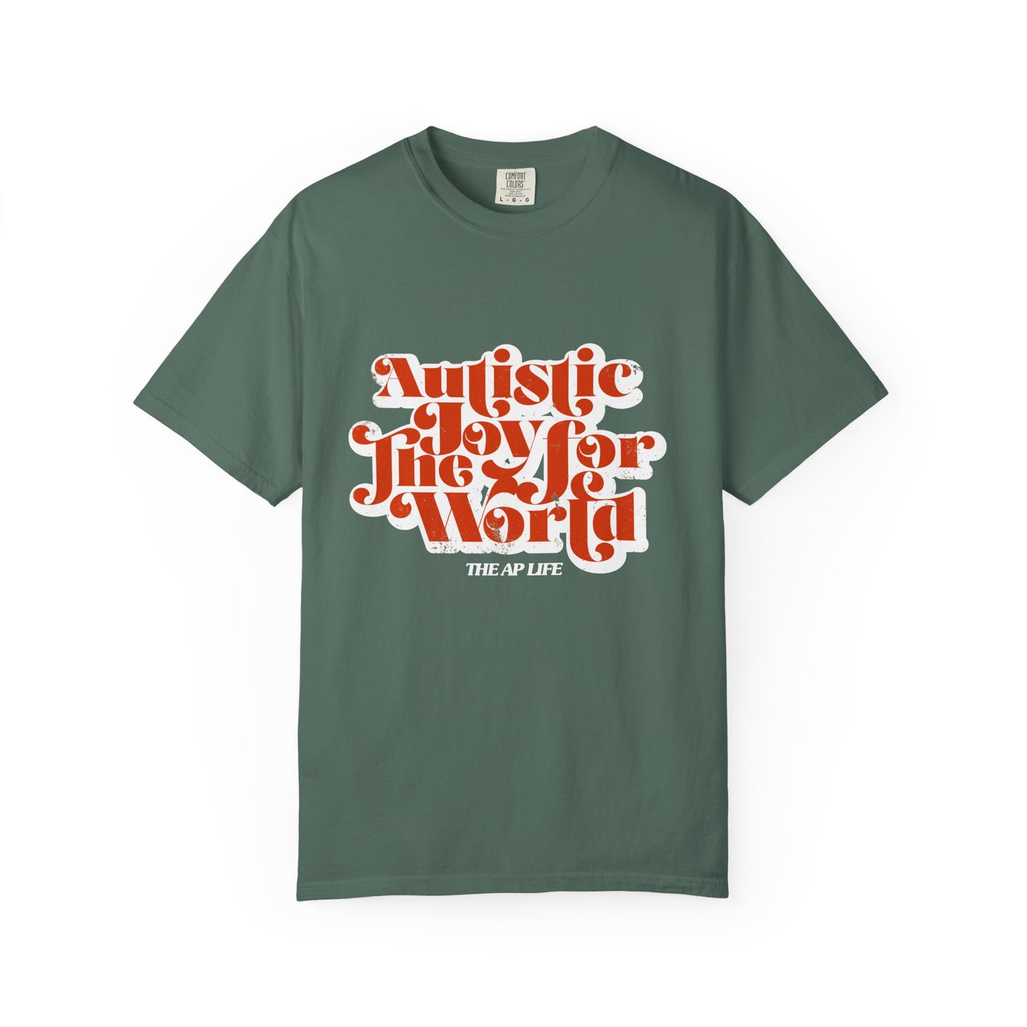 Autistic Joy for the World - Adult Unisex Garment-Dyed T-shirt