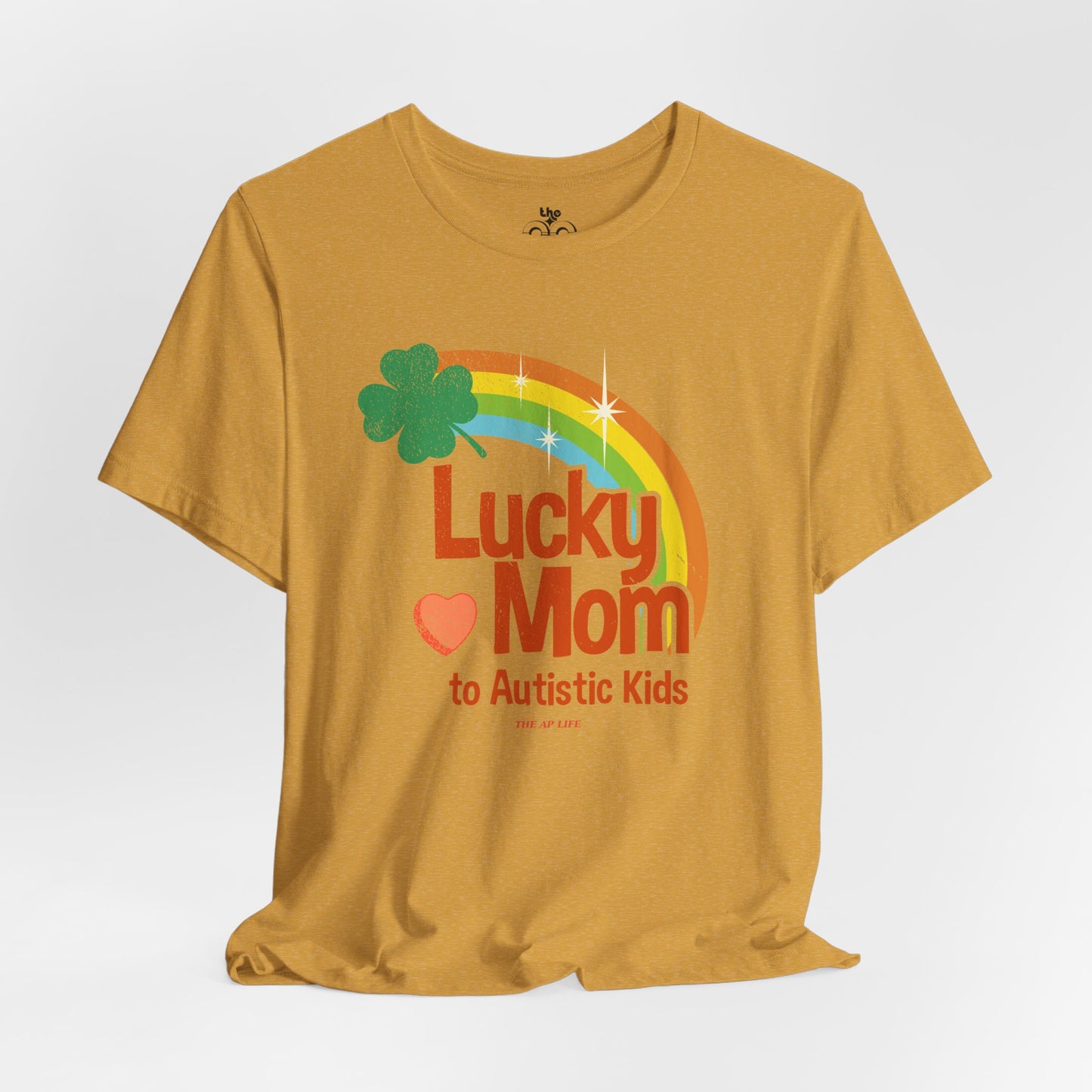 Lucky Mom to Autistic Kids - Adult Unisex Jersey Short Sleeve Tee