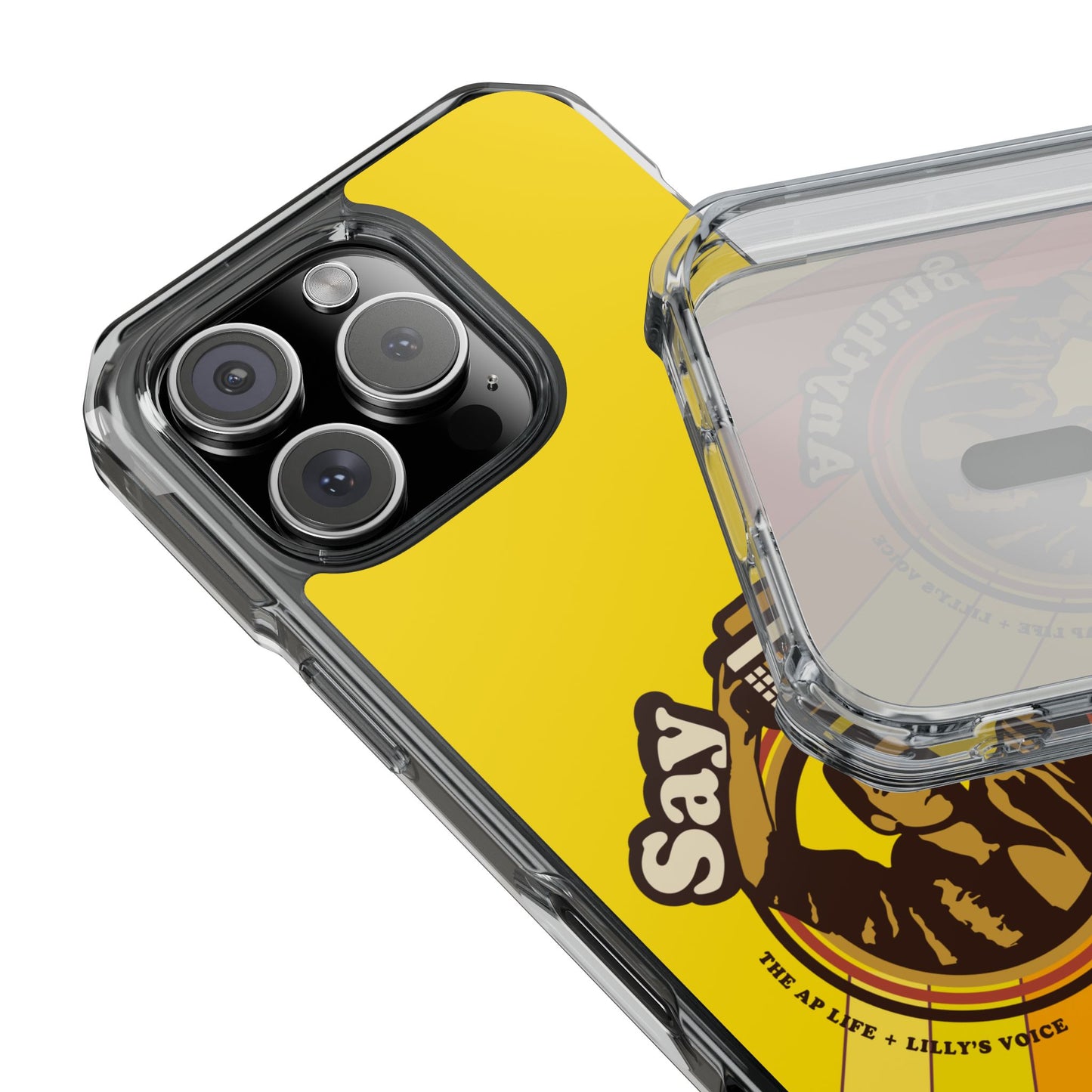 Say Anything - AAC - Lilly's Voice + The AP Life Collab - MagSafe® Clear Impact Case for iPhone