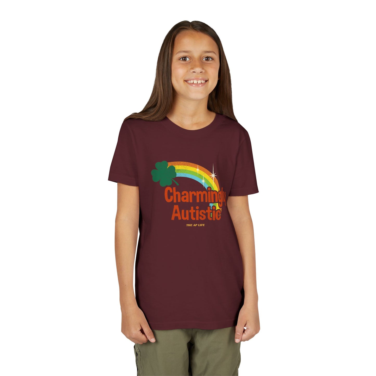 Charmingly Autistic - Youth Unisex Short Sleeve Tee