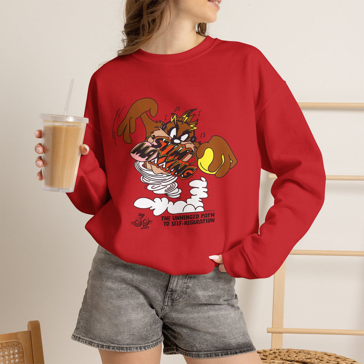 Stim-Maxxing - The Unhinged Path to Self-Regulation - Adult Unisex Heavy Blend™ Crewneck Sweatshirt