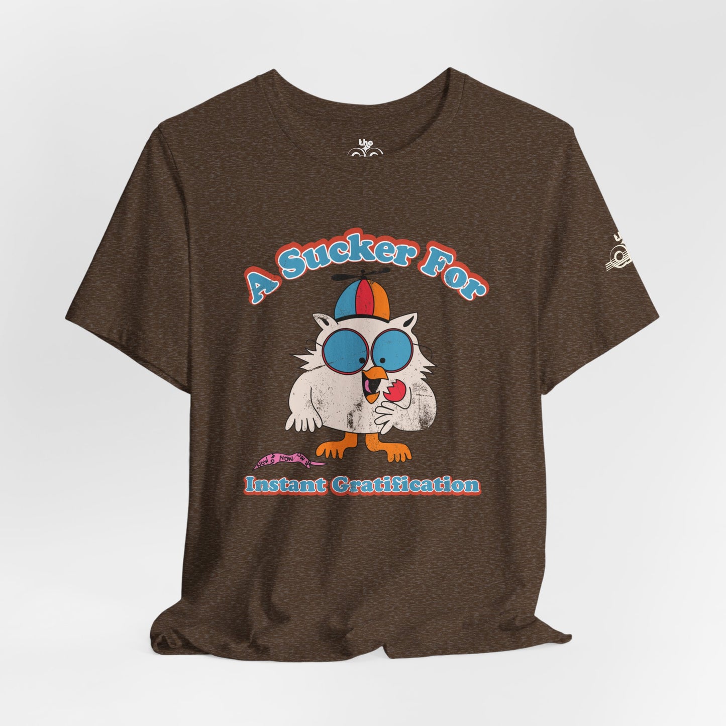 A Sucker for Instant Gratification - Adult Unisex Jersey Short Sleeve Tee