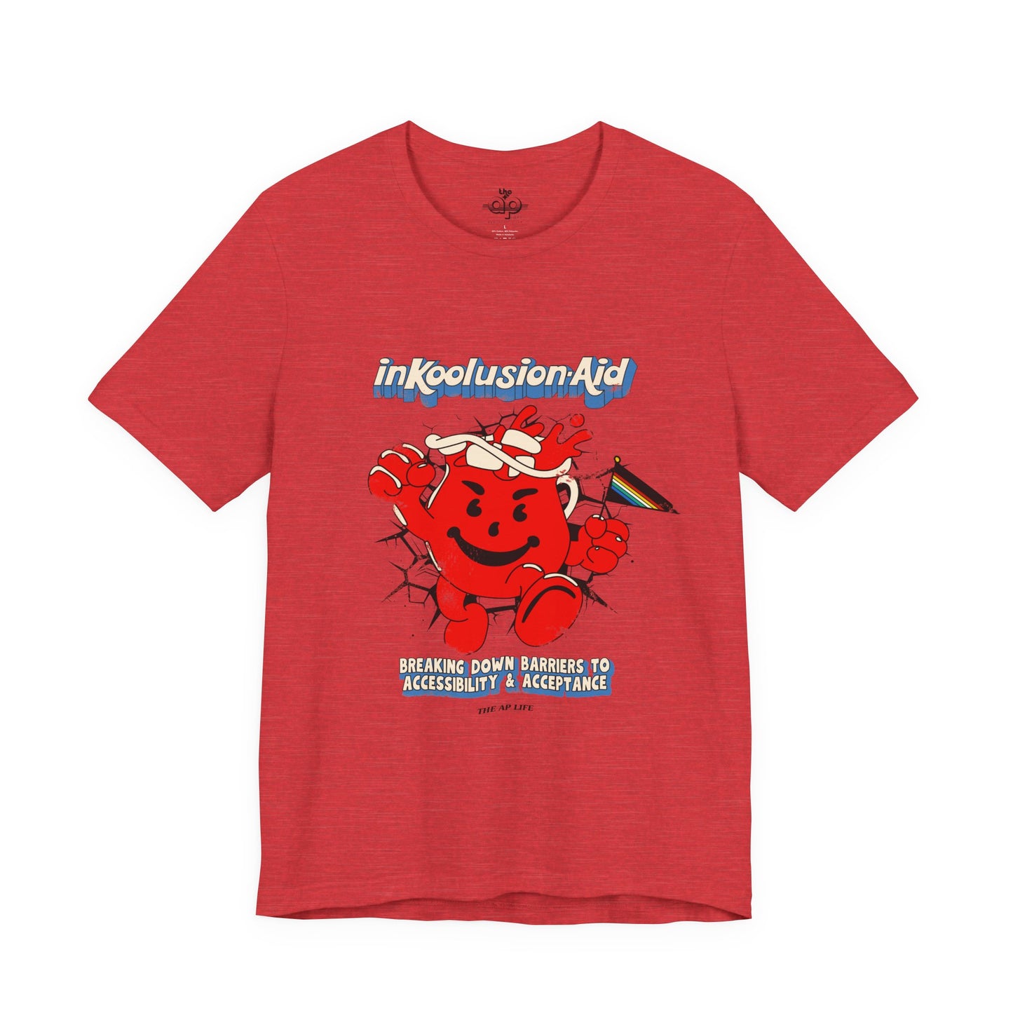 InKoolusion Aid - Breaking Down Barriers to Accessibility & Acceptance - Disability Rights - Adult Unisex Jersey Short Sleeve Tee