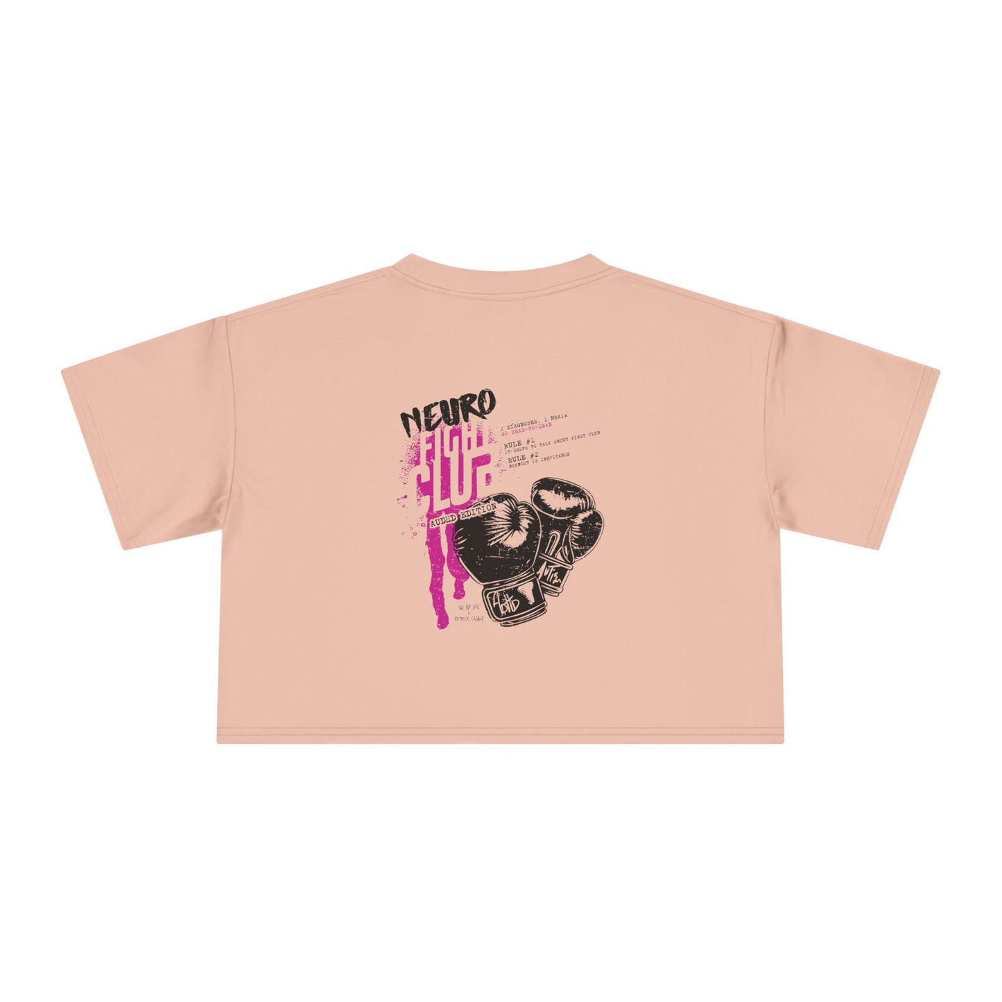 Neuro Fight Club - Autism Vs. ADHD - Patrick Casale Collab - Women's Crop Top Tee