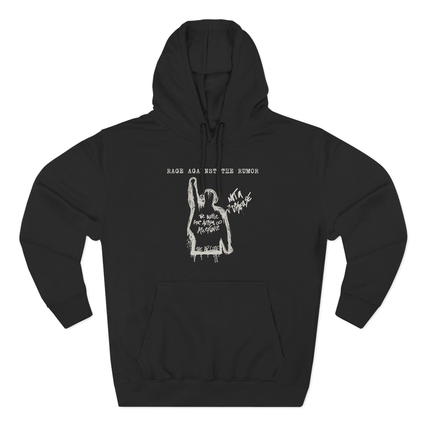 Rage Against the Rumor - The Battle for Autism Acceptance - Adult Unisex Hoodie