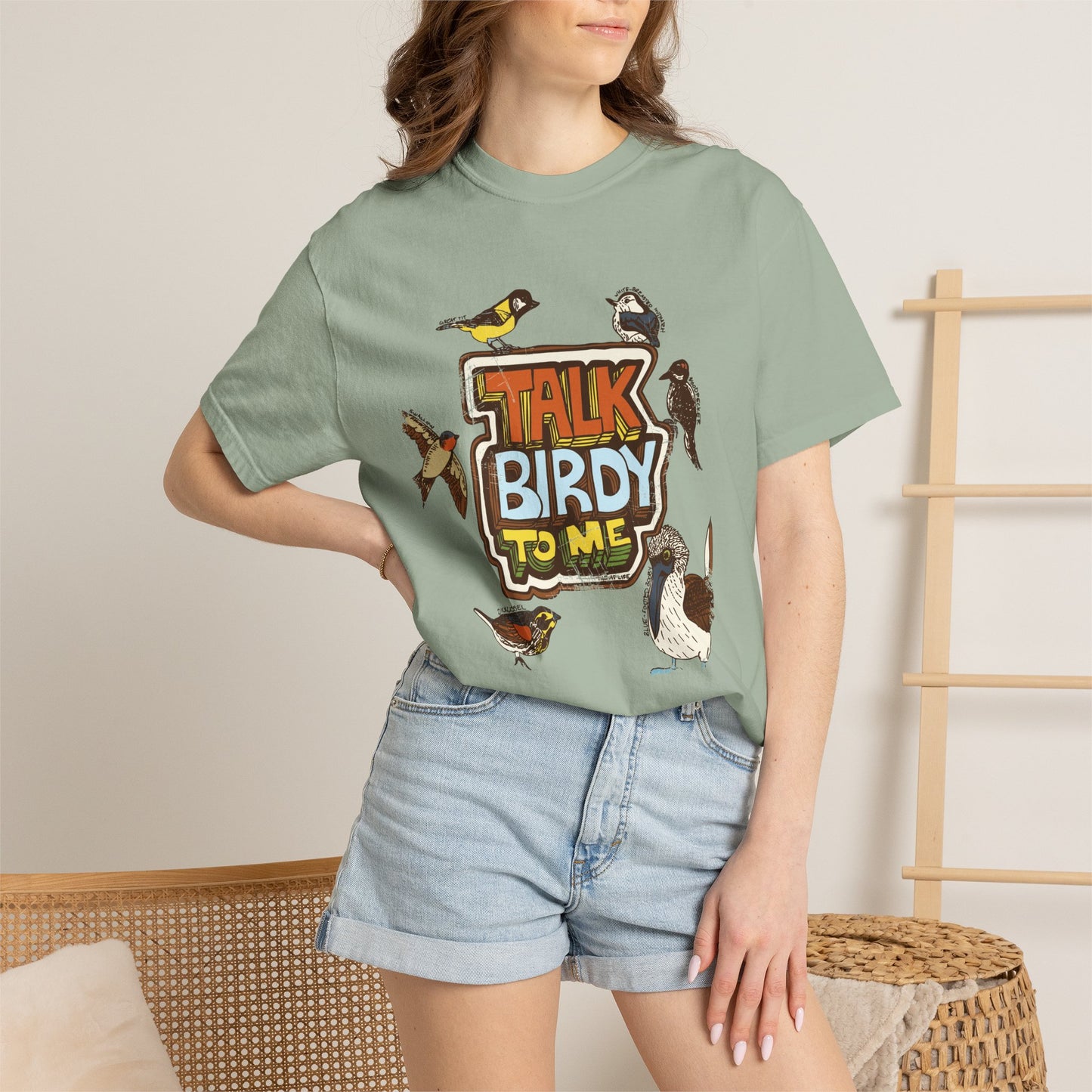 Talk Birdy to Me - Adult Unisex Garment-Dyed T-shirt