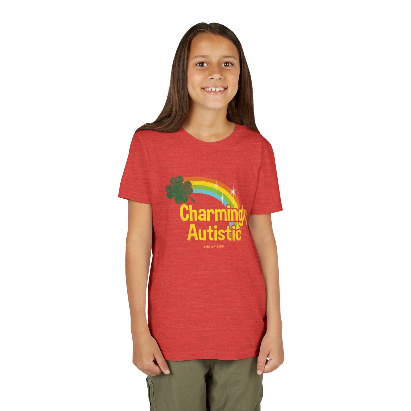 Charmingly Autistic - Youth Unisex Short Sleeve Tee