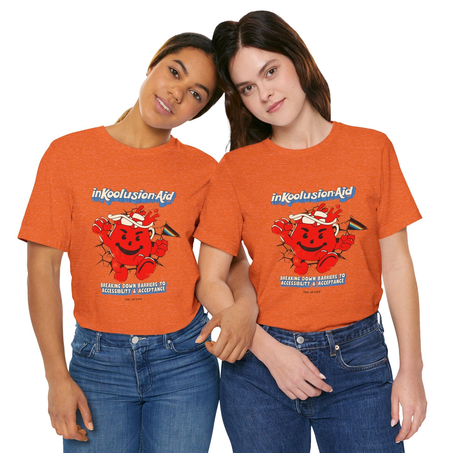 InKoolusion Aid - Breaking Down Barriers to Accessibility & Acceptance - Disability Rights - Adult Unisex Jersey Short Sleeve Tee