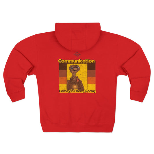 Communication Comes in Many Forms - Adult Unisex Zip Hoodie