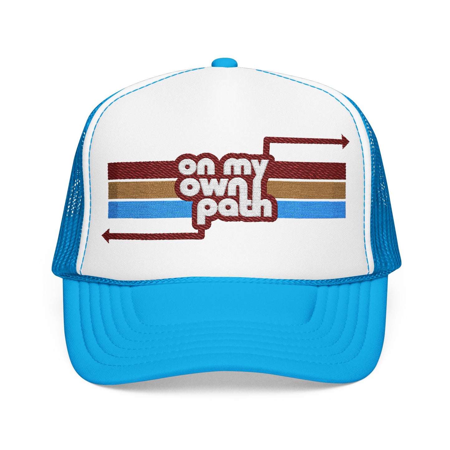 On My Own Path - Adult Unisex Foam Trucker Hat (Embroidered)