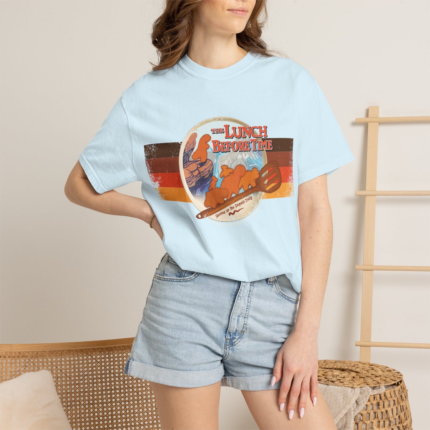 The Lunch Before Time- Serving Up the Sequels Daily - Adult Unisex Garment-Dyed T-shirt - Collab Design with TMEC