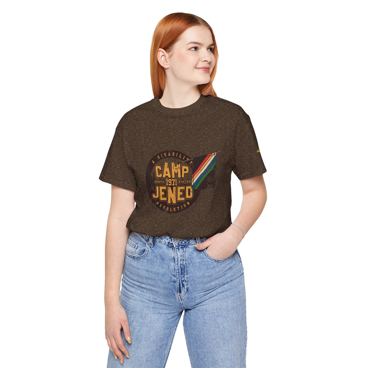 Camp Jened 1971 - A Disability Revolution - Adult Unisex Jersey Short Sleeve Tee