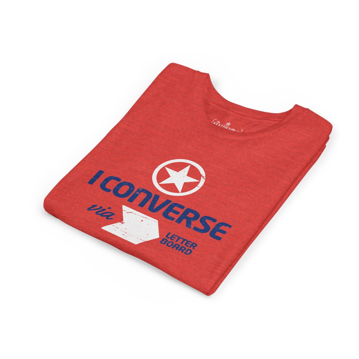 I Converse Via Letterboard - Youth Unisex Jersey Tee