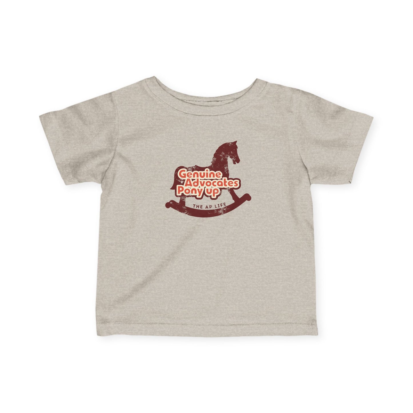 Genuine Advocates Pony Up - Rocking Horse - Baby/Infant Fine Jersey Tee