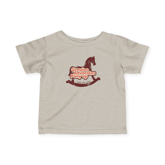 Genuine Advocates Pony Up - Rocking Horse - Baby/Infant Fine Jersey Tee
